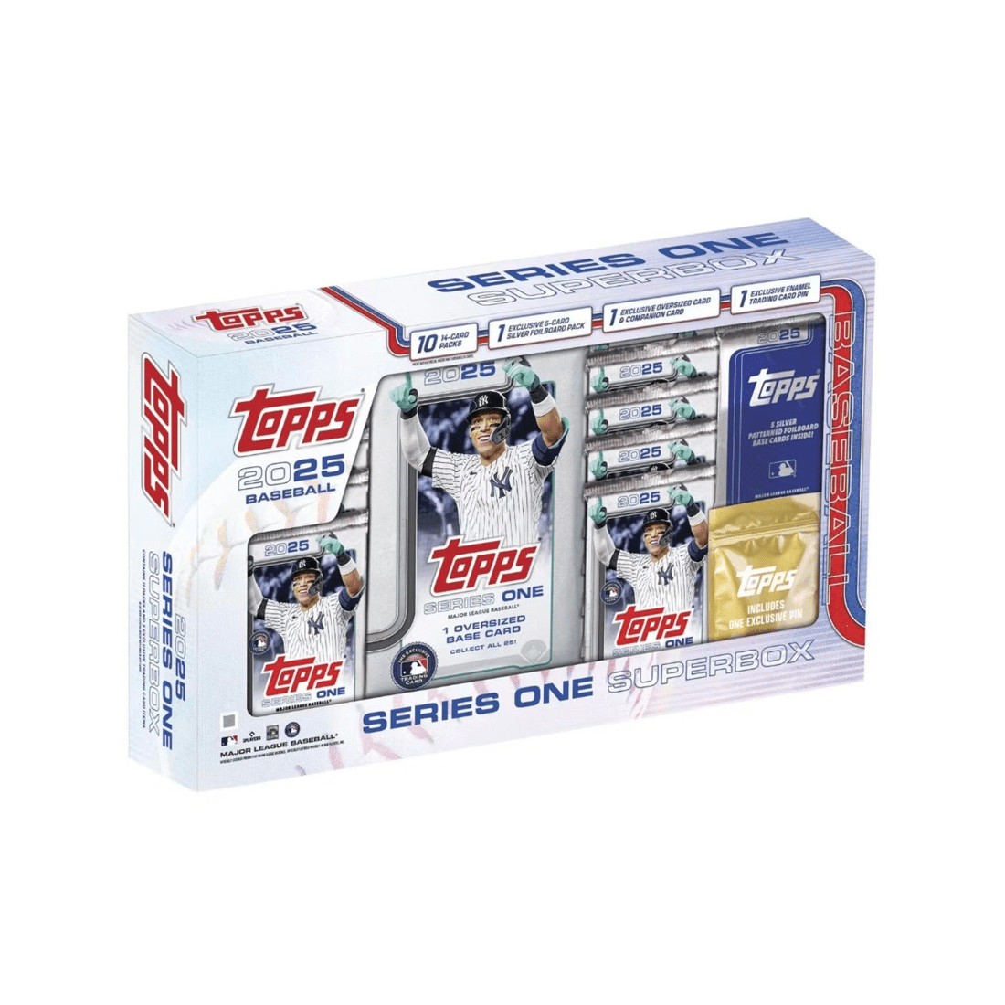 1 Topps 2025 MLB Series 1 Baseball Super Box, 1 of 10