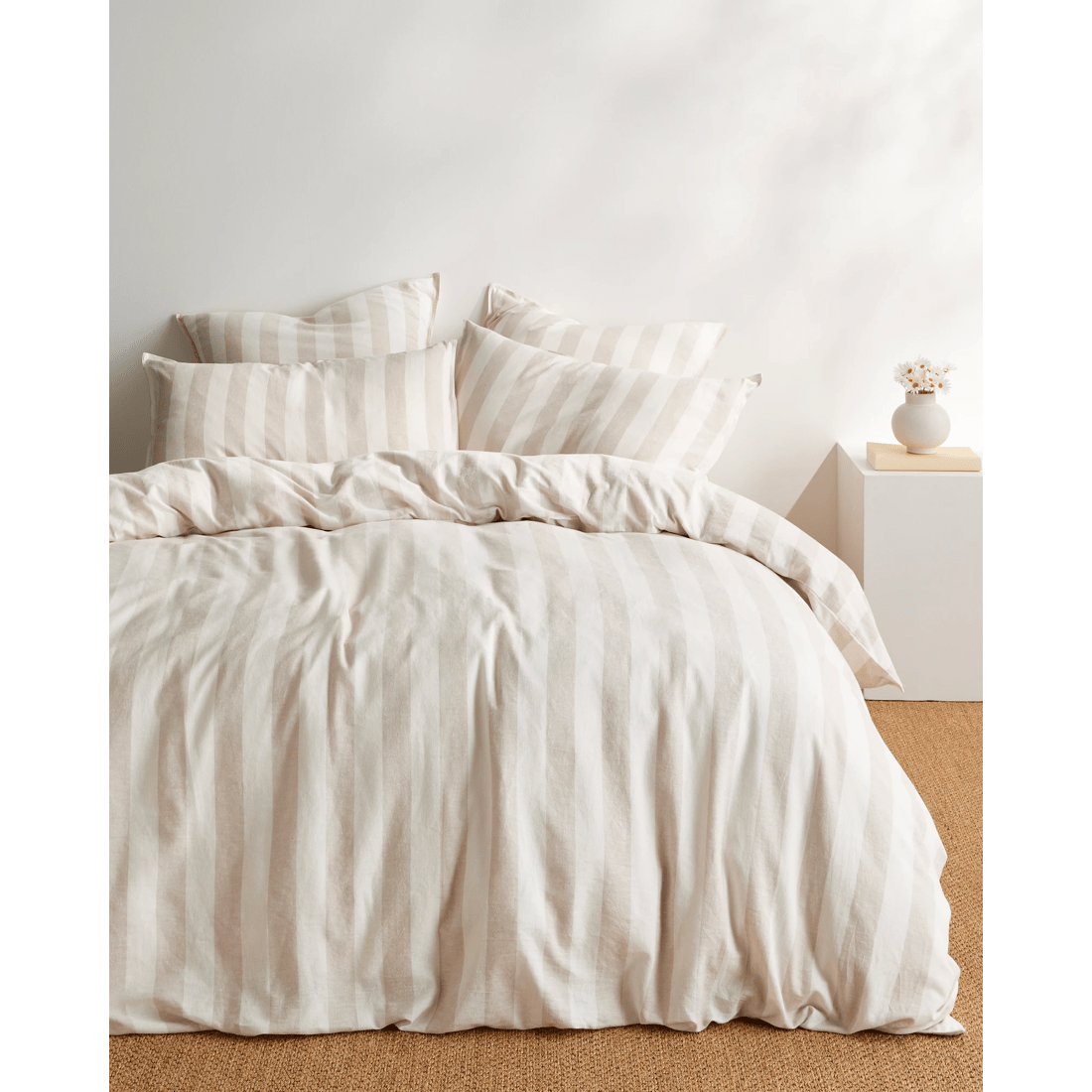 1 Target Reid Stripe Linen/cotton Quilt Cover Set
 - King Bed
 - Natural, 1 of 3