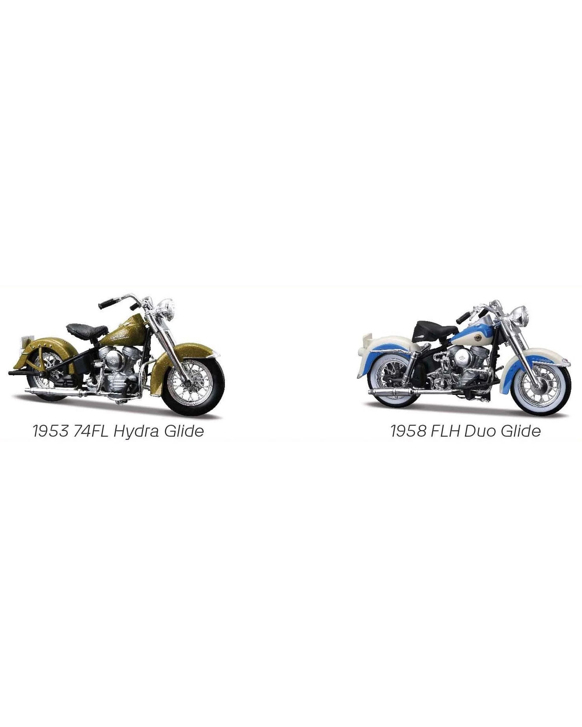 4 Maisto Harley-Davidson 1950s Motorcycle Duos 1:18 Scale Diecast Vehicle 2 Pack, 4 of 4