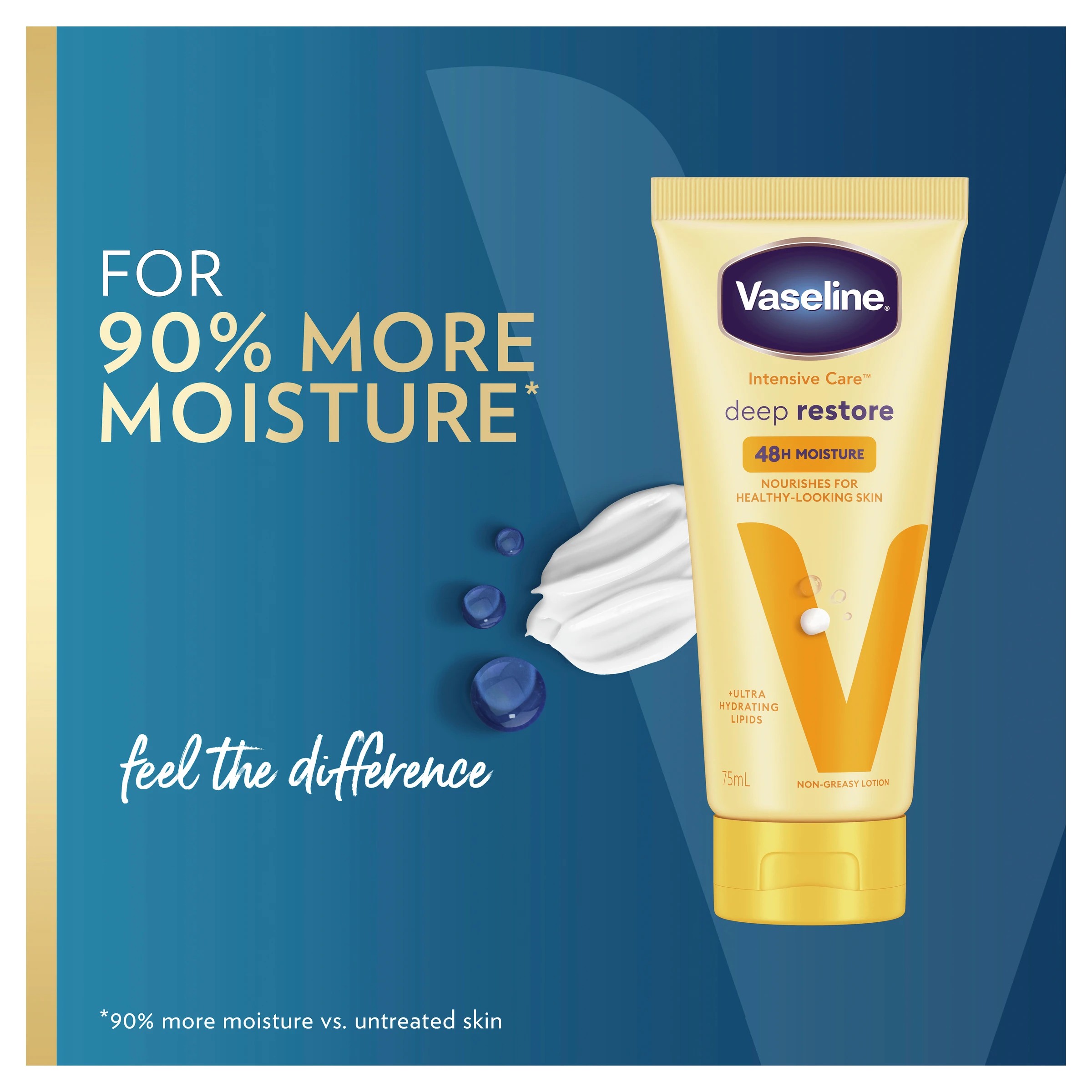 3 Vaseline Intensive Deep Restore Care Body Lotion 75ml, 3 of 7