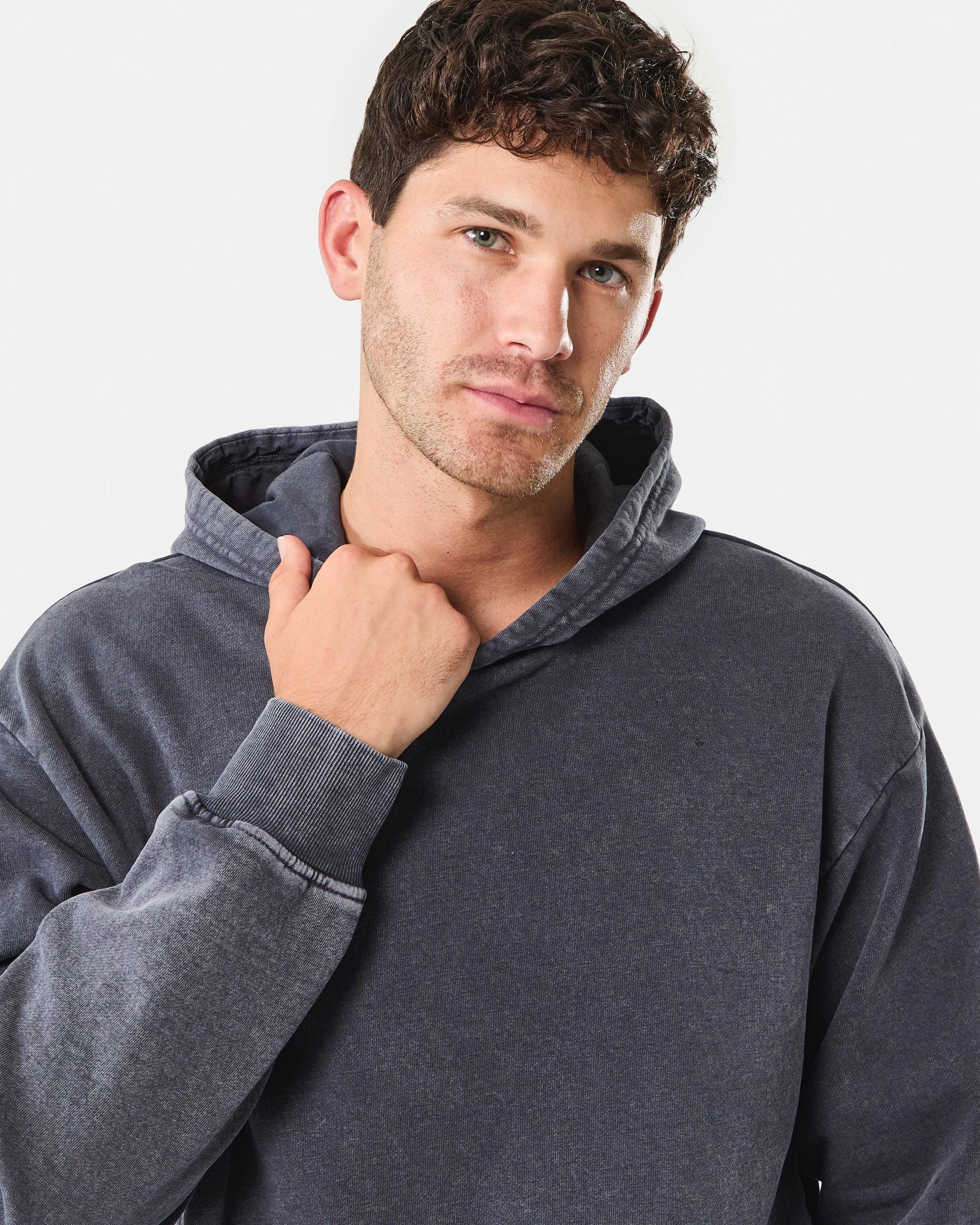 5 Garment Dyed Hoodie Gry Lava, 5 of 8