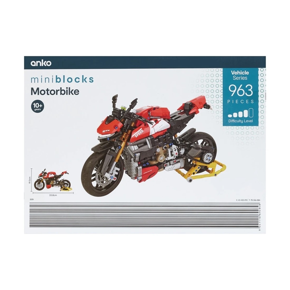 4 963 Piece Mini Blocks Vehicle Series: Motorbike, 4 of 4