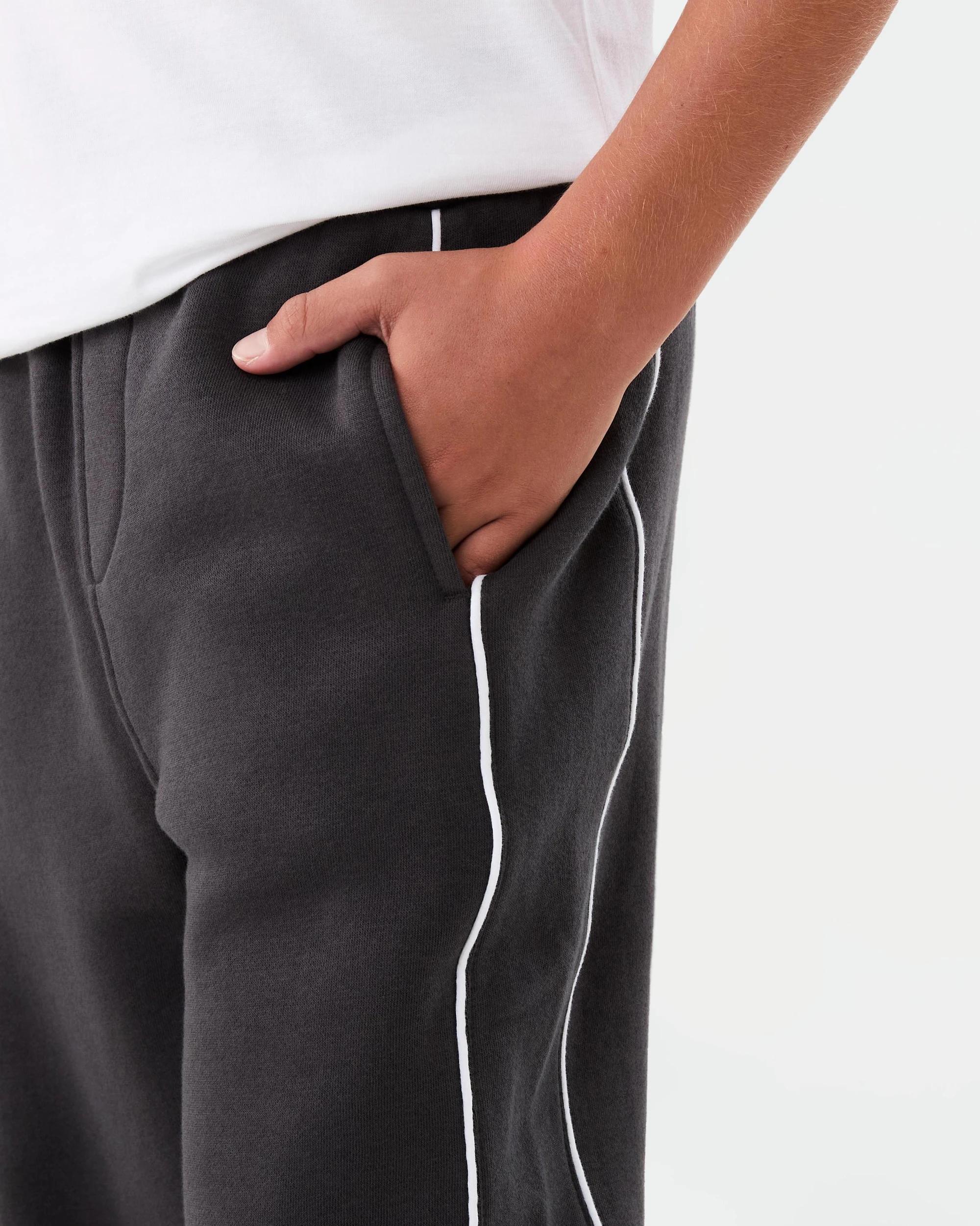 4 Panelled Trackpants Blk Sand, 4 of 7