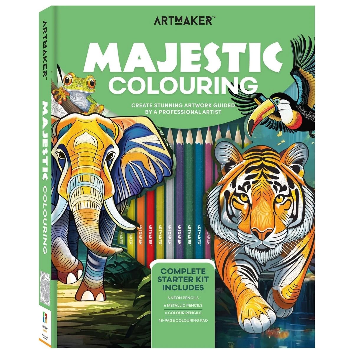 1 Art Maker Majestic Colouring Complete Starter Kit - Book, 1 of 5