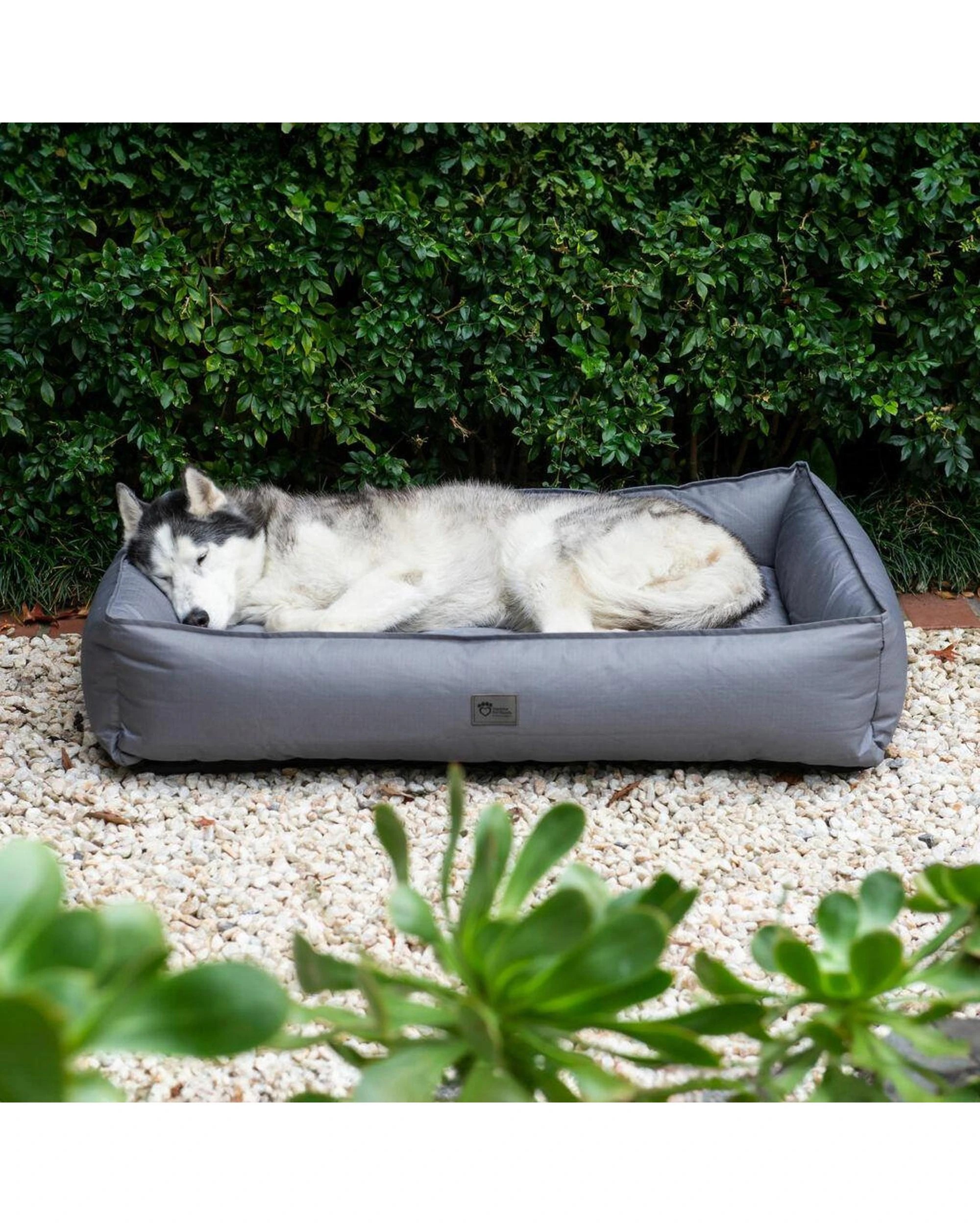 5 Superior Pet Goods Ripstop Durable Dog Lounger Bed Steel Grey Large 116cm - Grey, 5 of 10