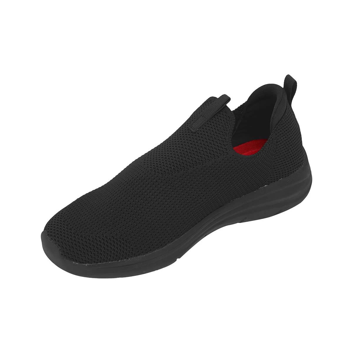3 Slip Resistant Slip On Sneakers BLACK, 3 of 5