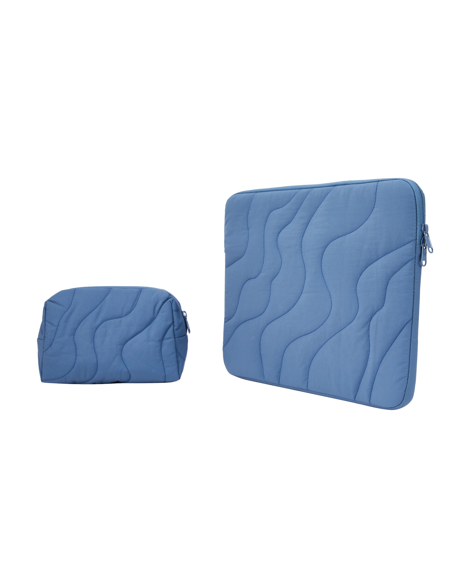 1 15in. Laptop Sleeve and Tech Pouch Combo - Blue, 1 of 7
