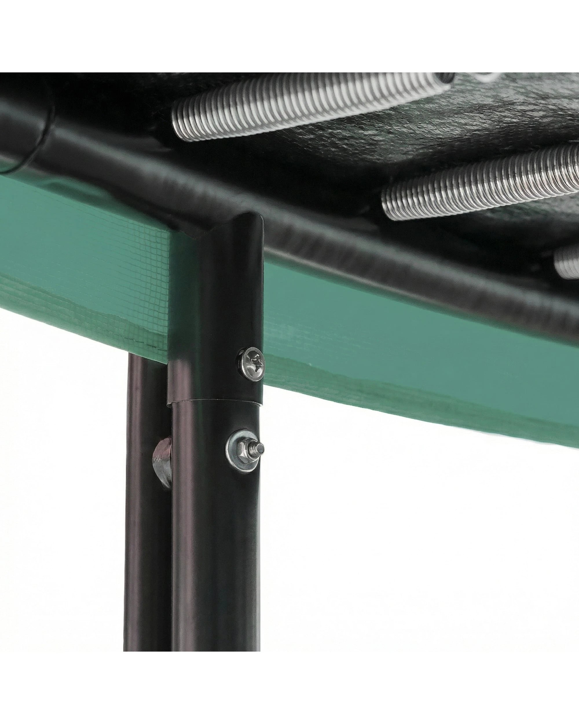 4 Kahuna 16ft Trampoline with LED Basketball Set and Roof - Green, 4 of 10