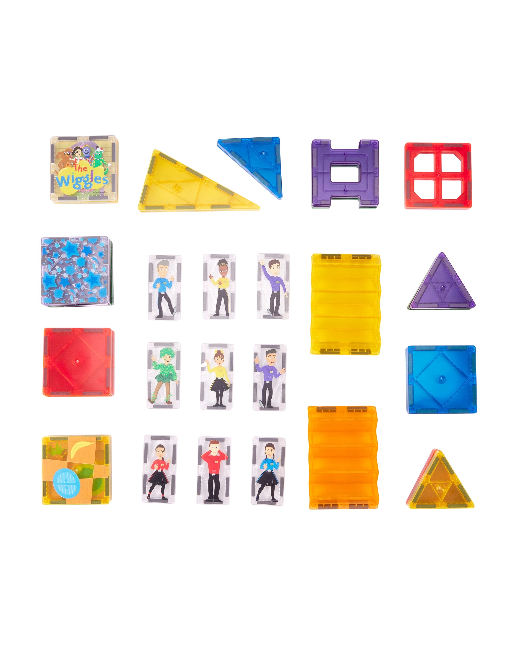 6 70 Piece The Wiggles Magnetic Tiles, 6 of 7