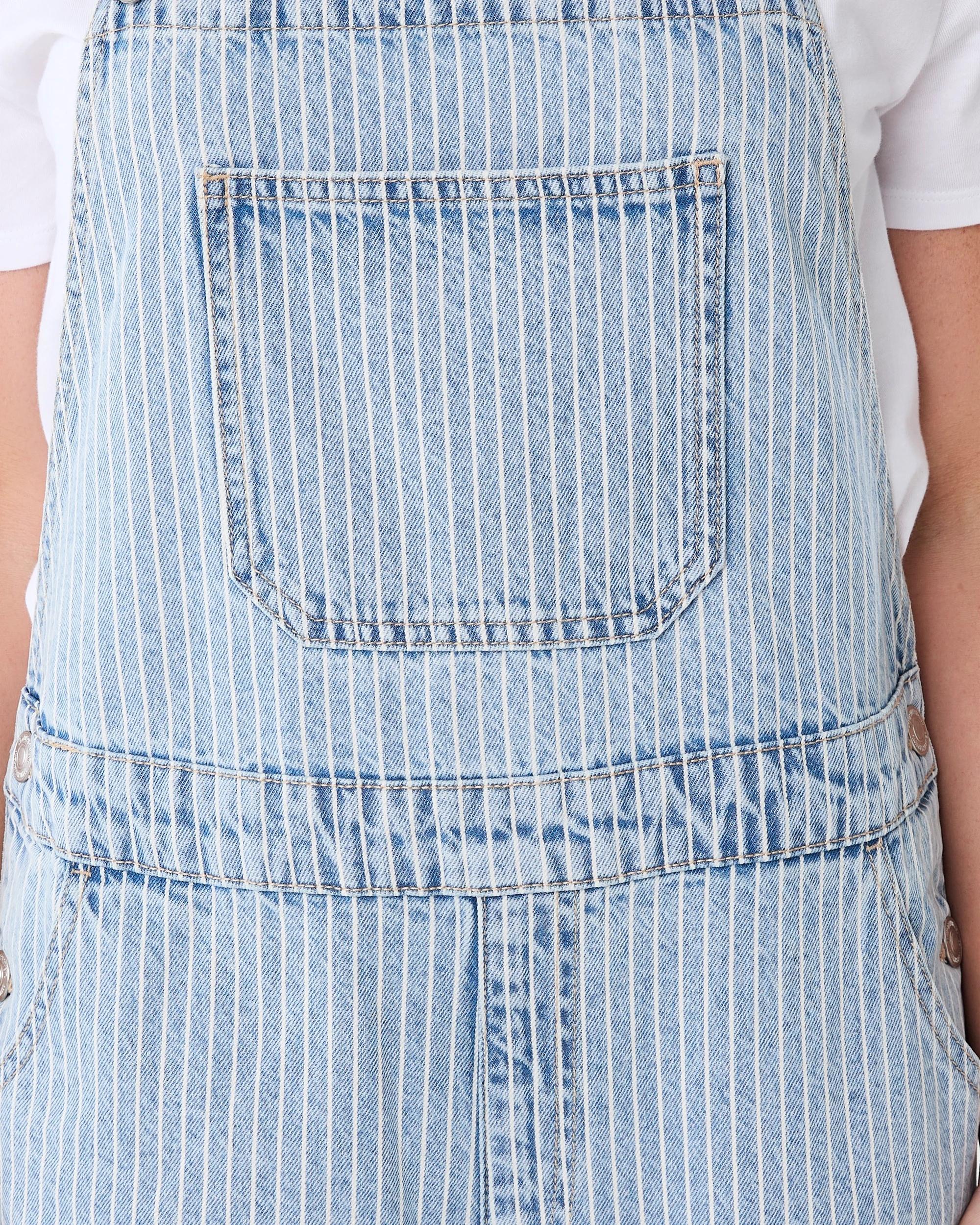 7 Sleeveless Stripe Dungaree Pinstripe, 7 of 10