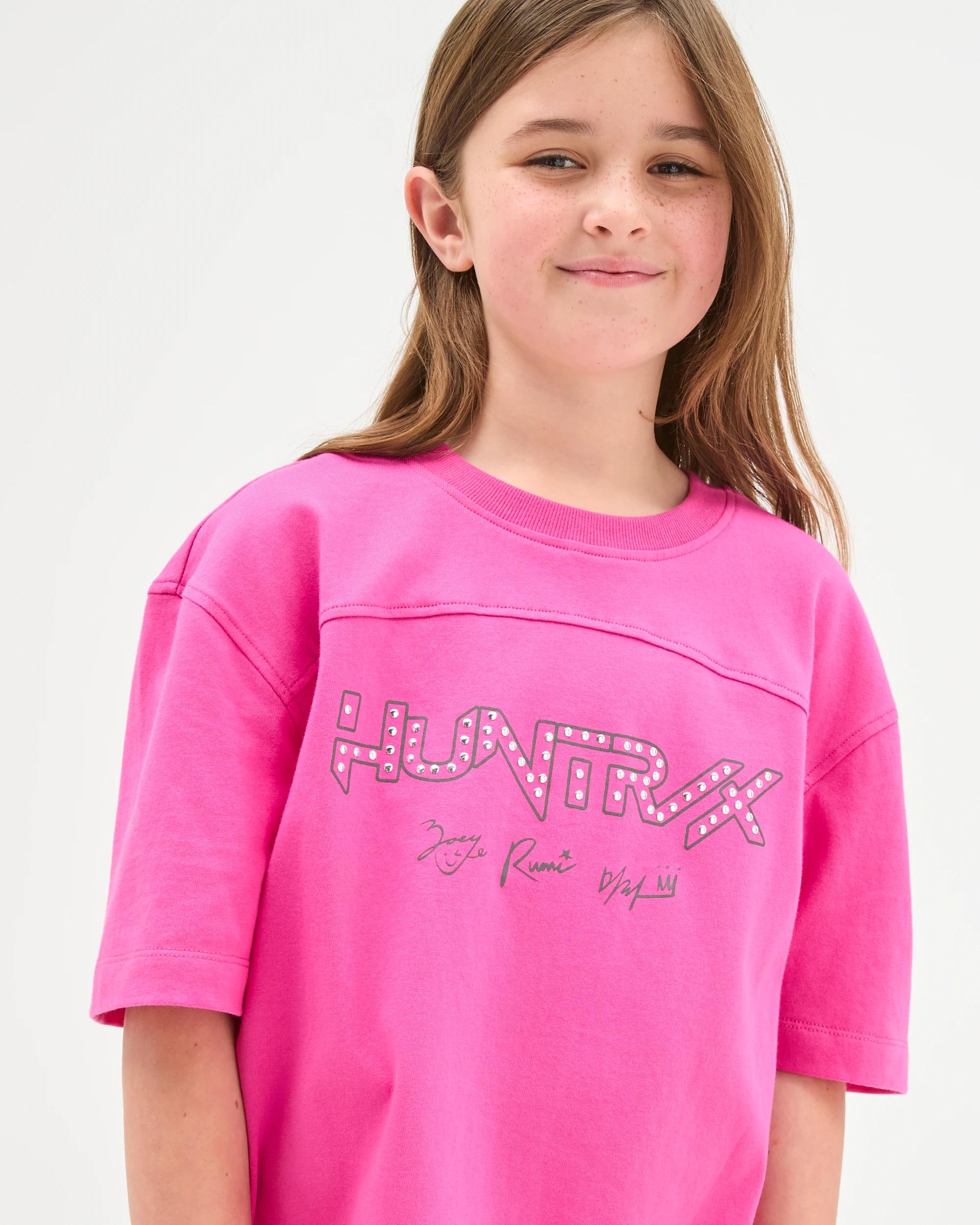 3 Licensed KPop Demon Hunters Australian Cotton Boxy T-Shirt PINK, 3 of 7
