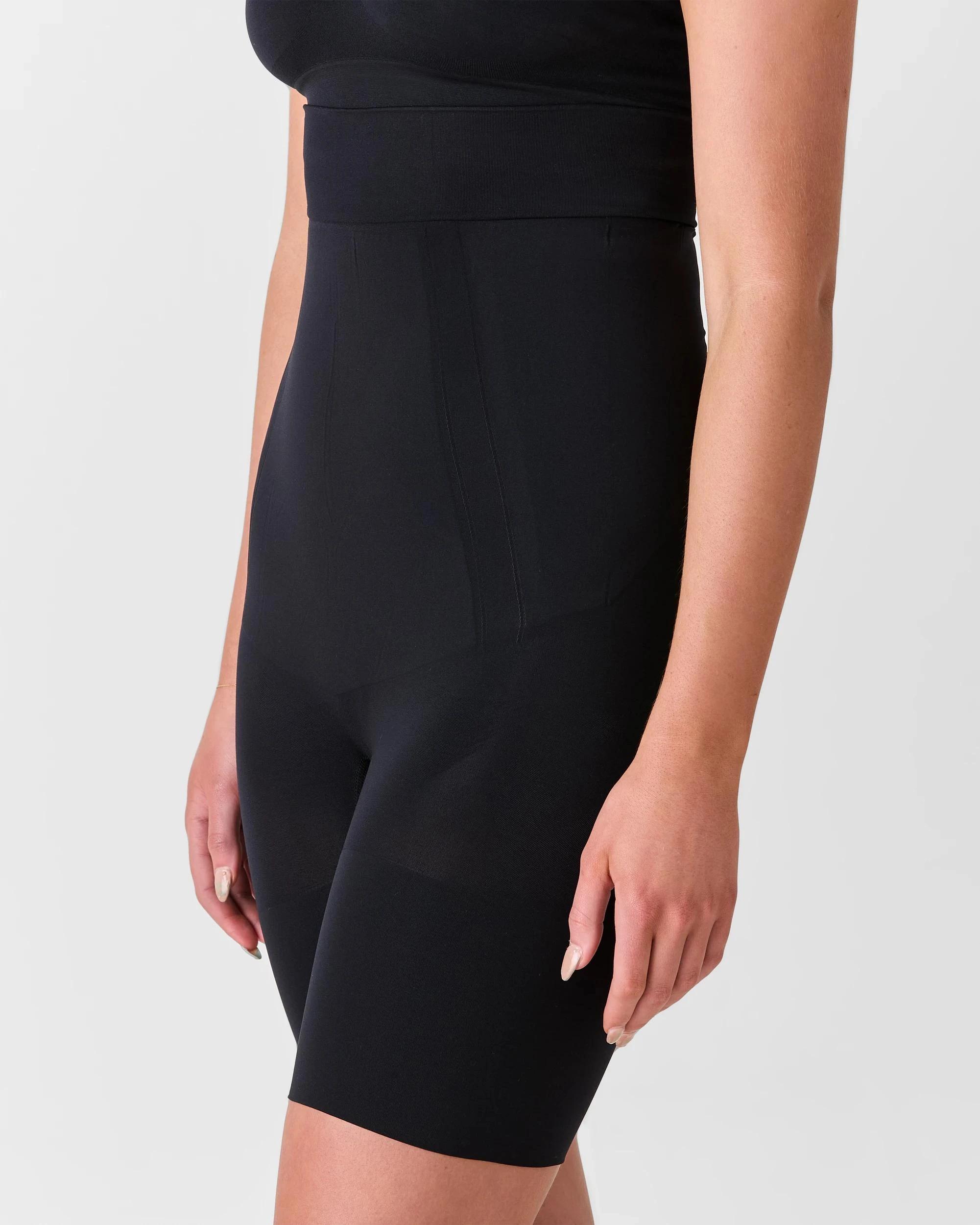 3 Target Woman Bonded High Waisted Shorts - Shapewear BLACK, 3 of 5