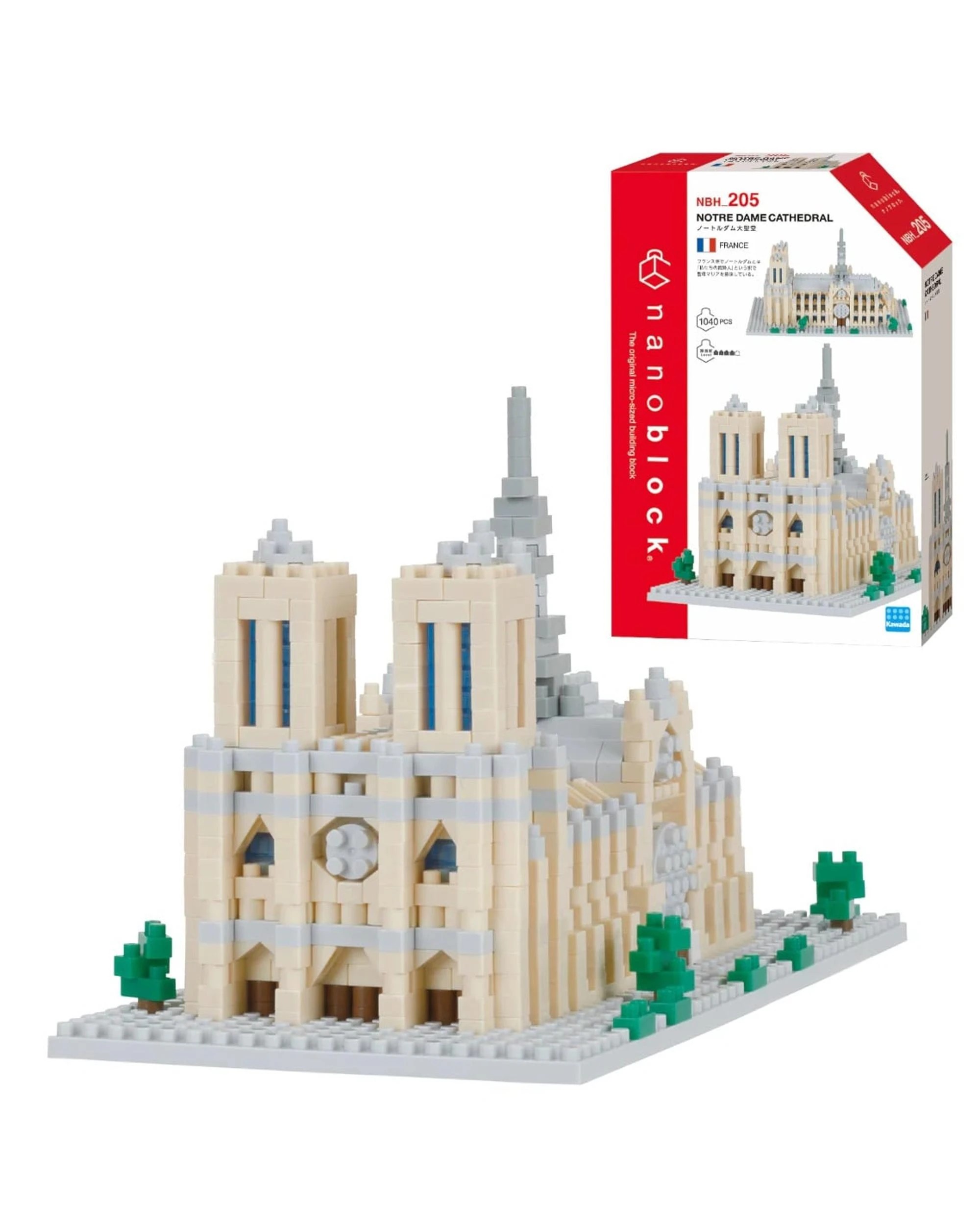 1 Nanoblock Notre Dame Cathedral, 1 of 4