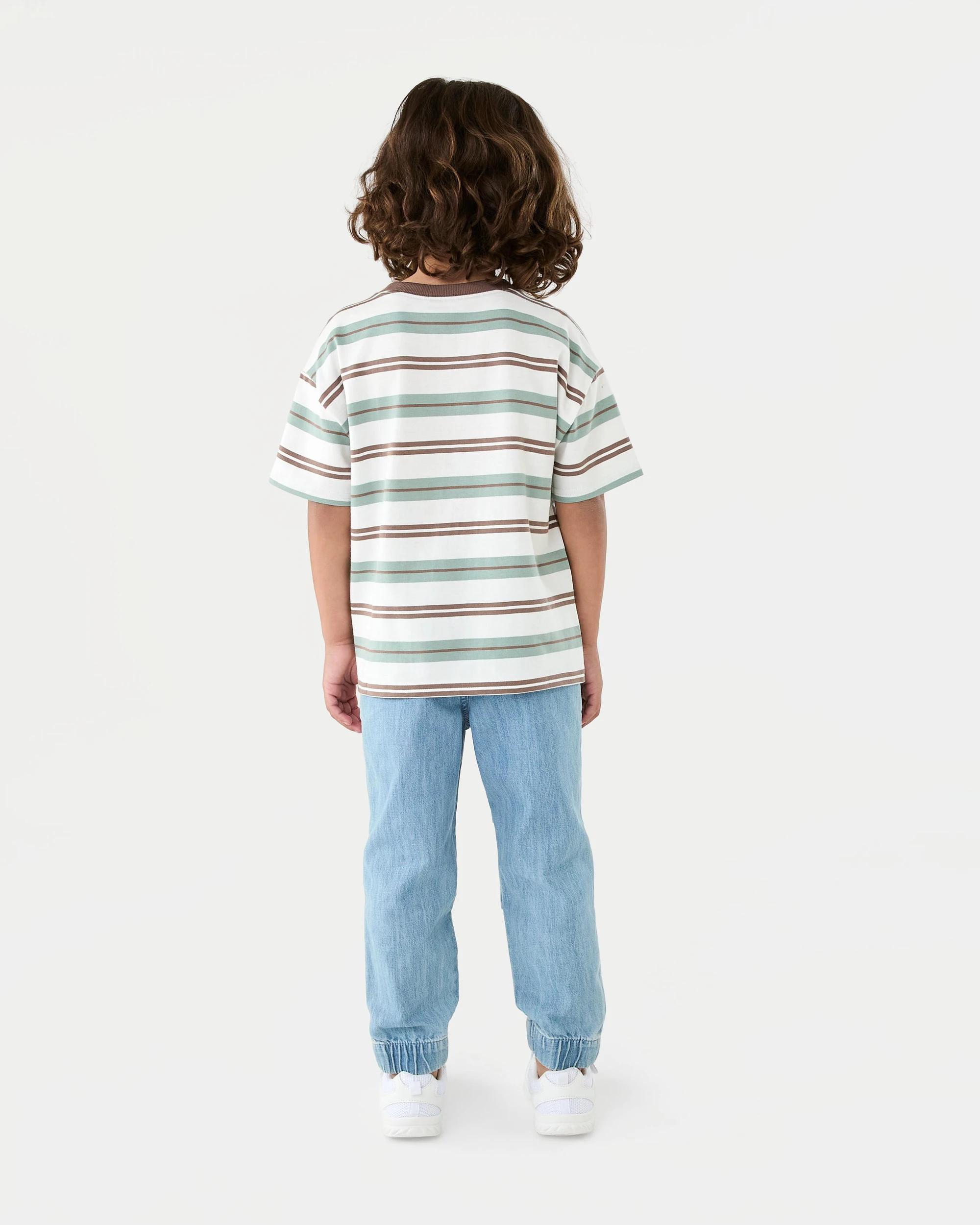 8 Oversized Stripe T-shirt Wht Stripe, 8 of 8