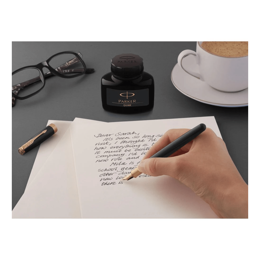 4 Parker Quink Ink Bottle Permanent Black 57 mL, 4 of 7