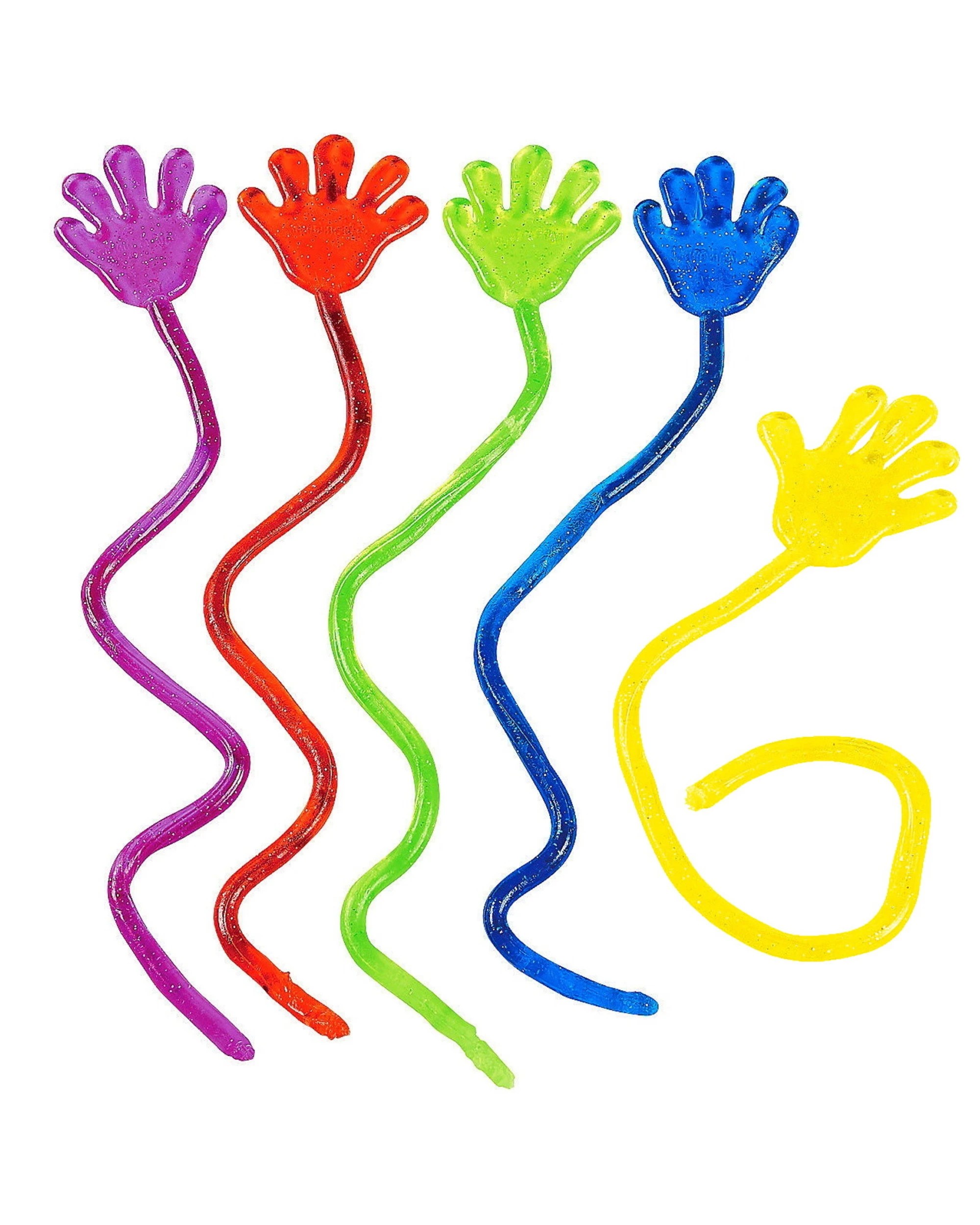 1 Partyrama Mini Glitter Sticky Hands Bulk Pack of 72, 1 of 1
