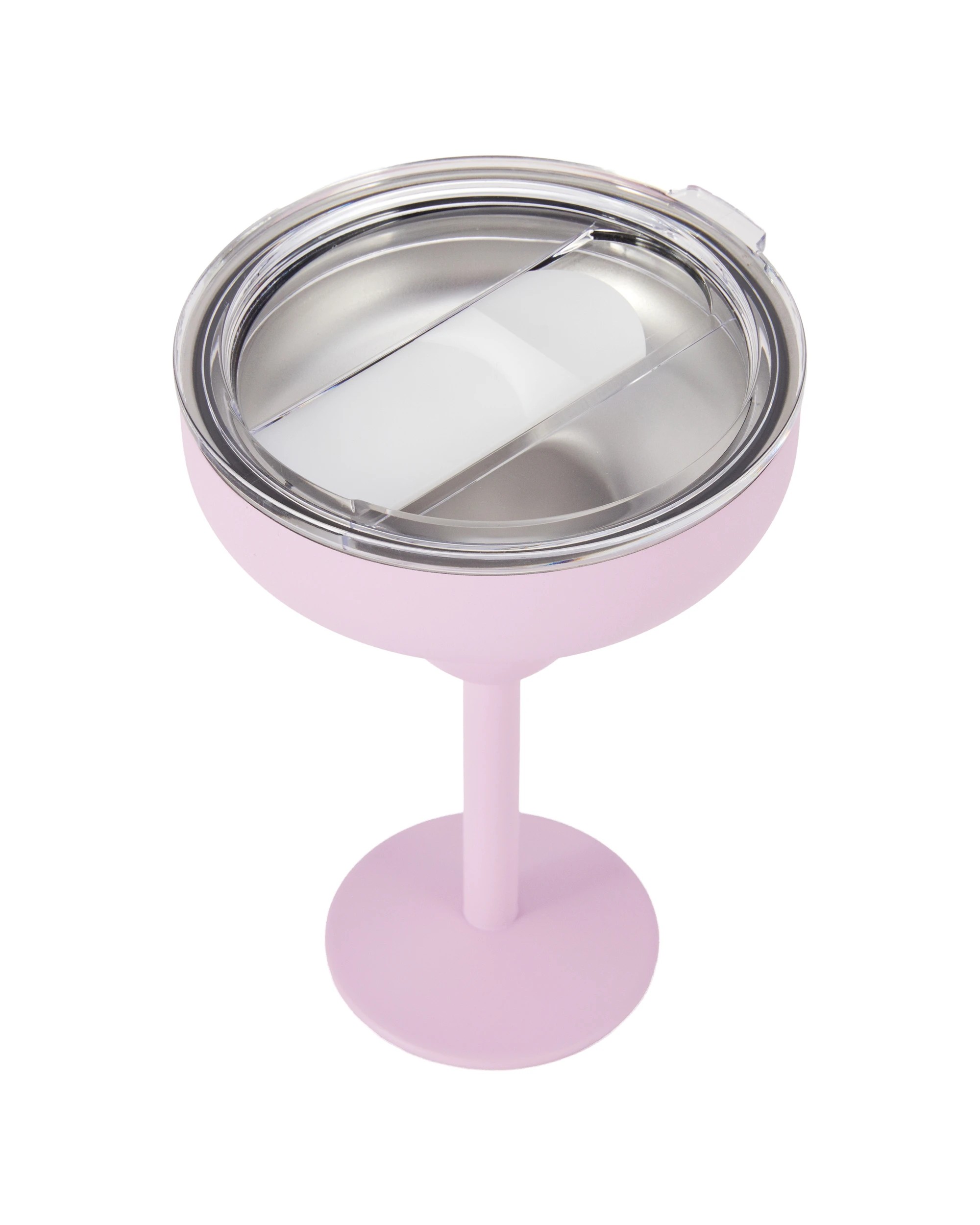 1 280ml Double Wall Cocktail Glass - Pink, 1 of 6
