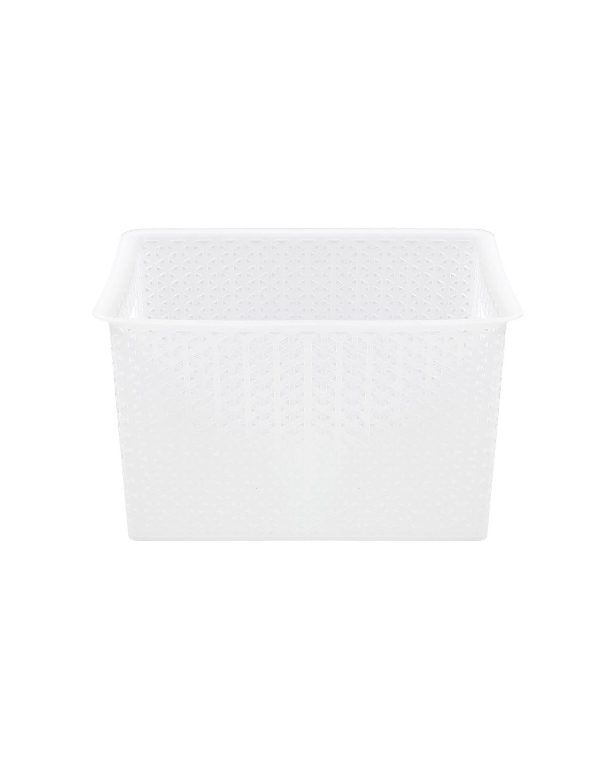 4 Boxsweden Wicker Frost Versatile Extra Large Durable Basket 35L Storage - White, 4 of 4