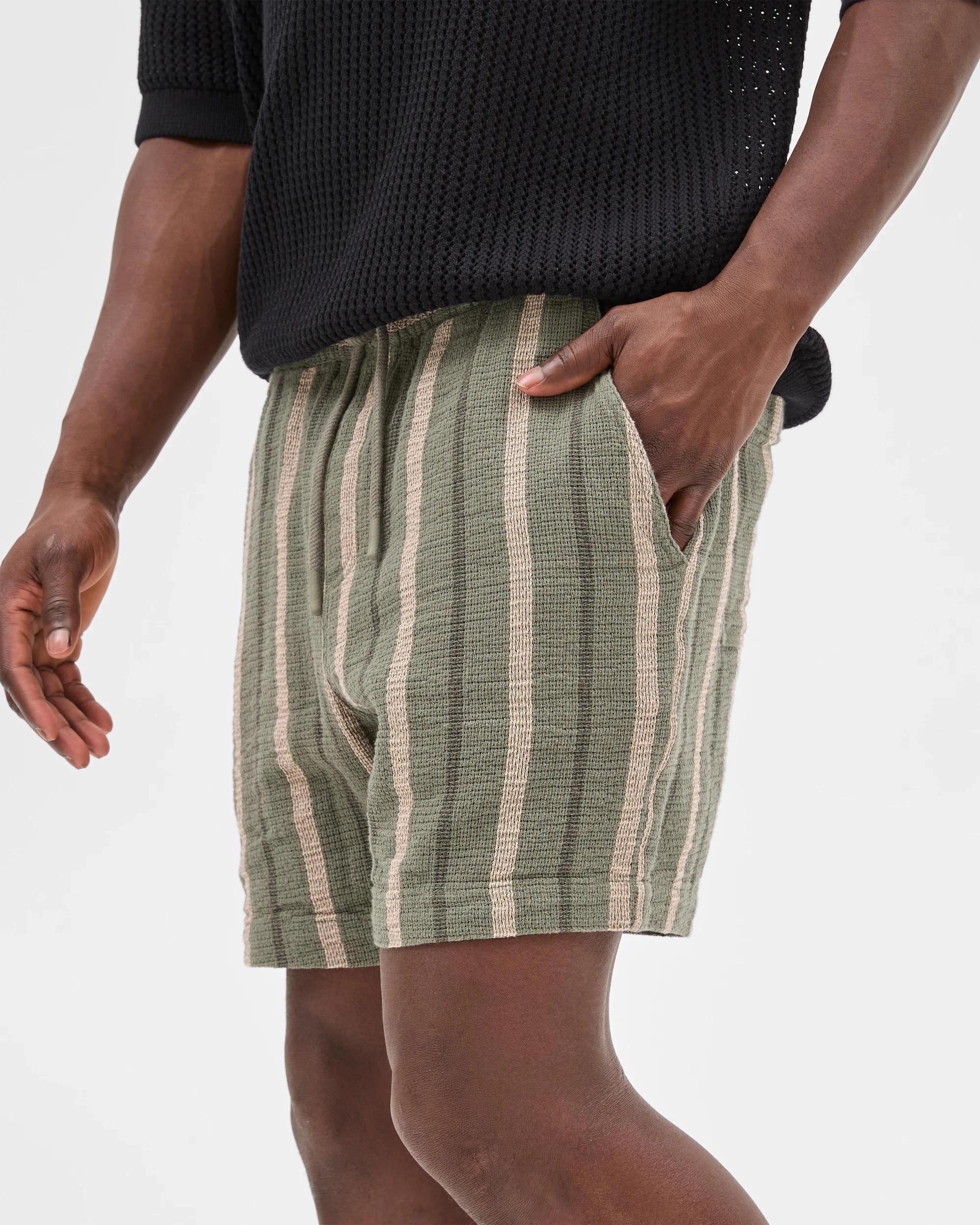 5 Australian Cotton Stripe Shorts - Commons SAGE, 5 of 6