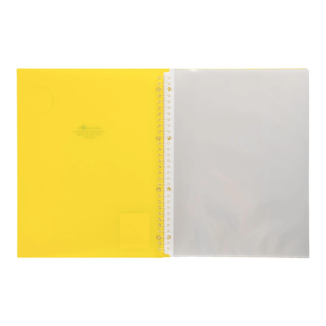 3 Aqua Drops Refillable Display Book A4 20 Pockets Vivid Yellow, 3 of 4