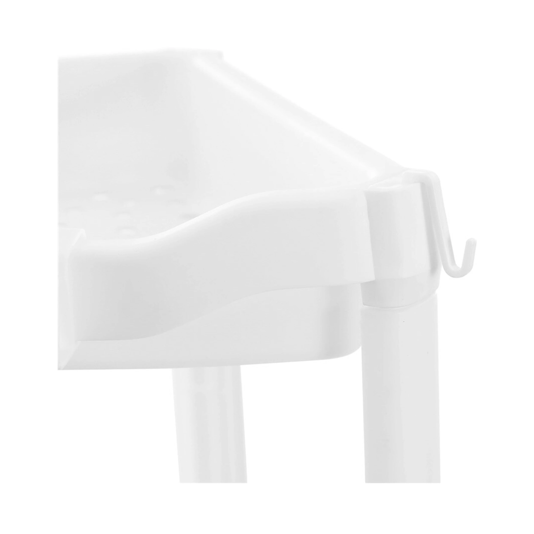 4 Boxsweden 3-tier 70cm Corner Storage Shelf Home Organiser Rack Stand
 - White, 4 of 5