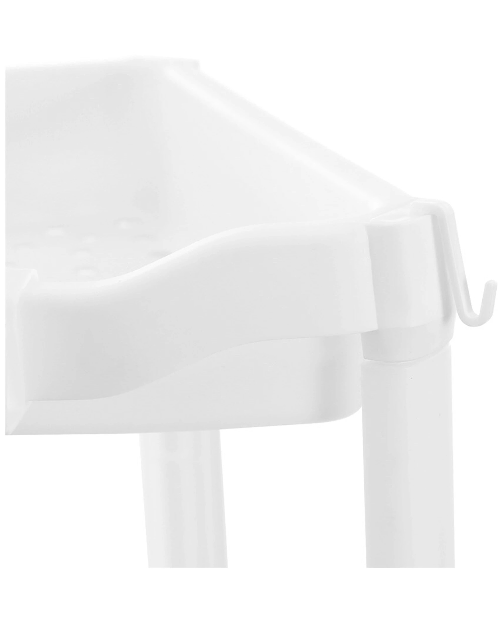 4 Boxsweden 3-tier 70cm Corner Storage Shelf Home Organiser Rack Stand
 - White, 4 of 5