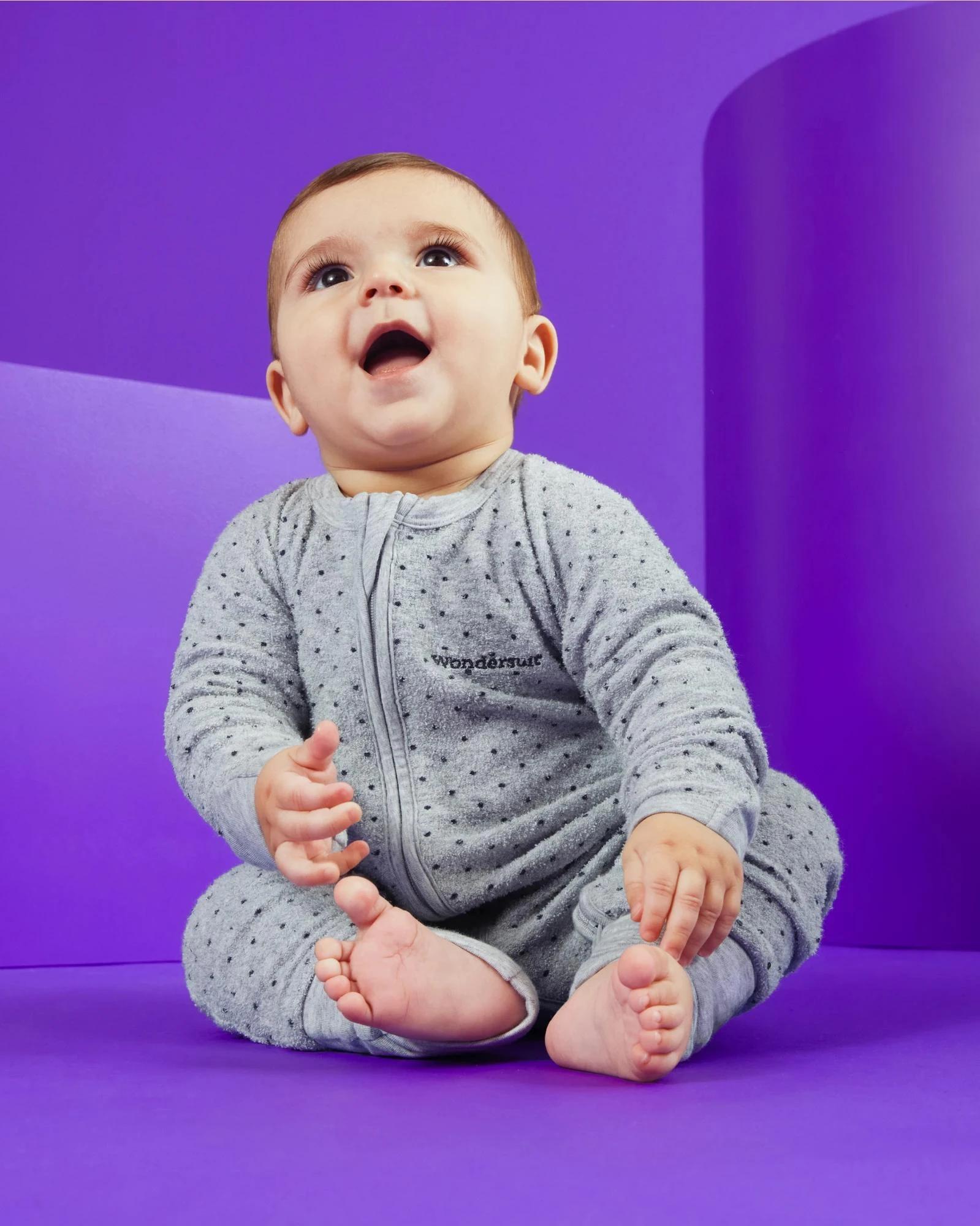 1 Bonds Baby Poodlette Coverall GREY MARLE, 1 of 7