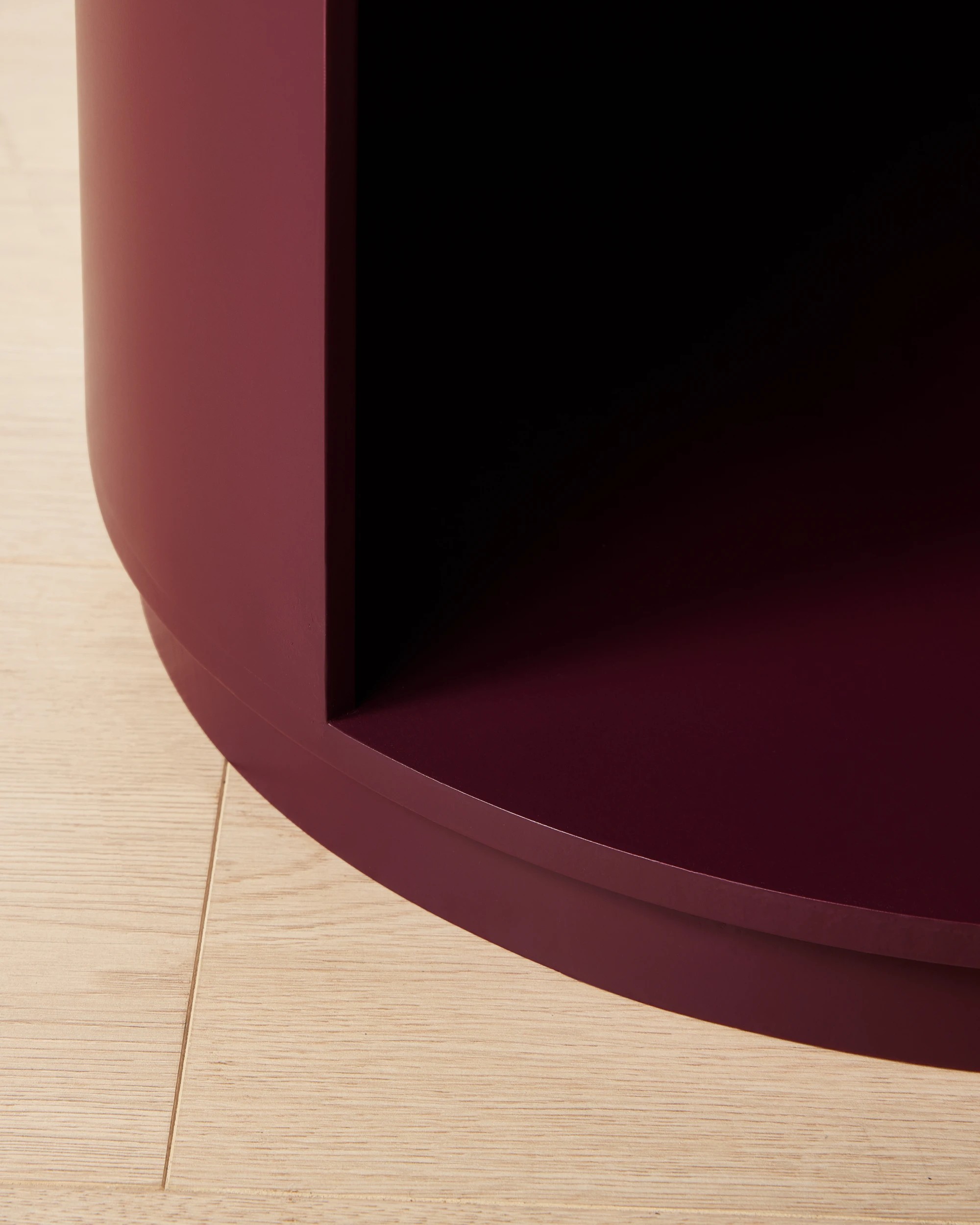 6 Chloe Bedside Table - Burgundy, 6 of 7