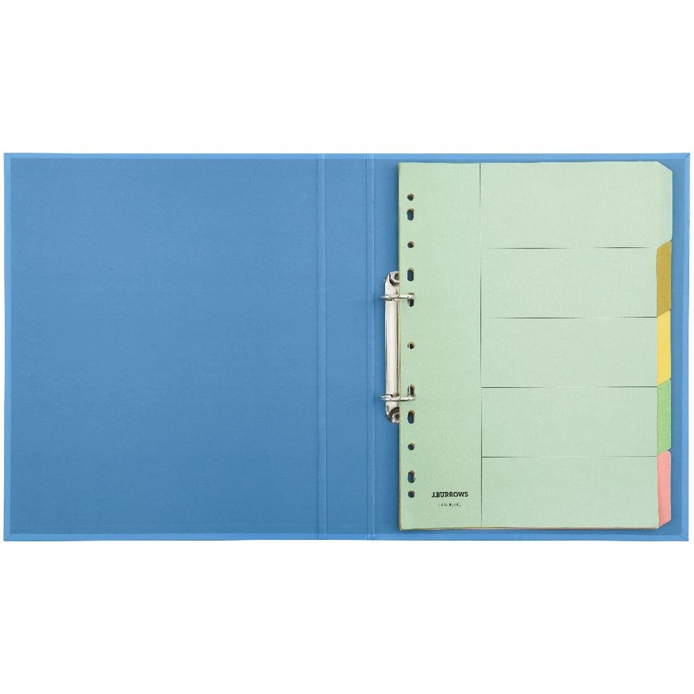 5 J.Burrows A4 Binder 2 D-Ring 25mm Gloss Blue, 5 of 6