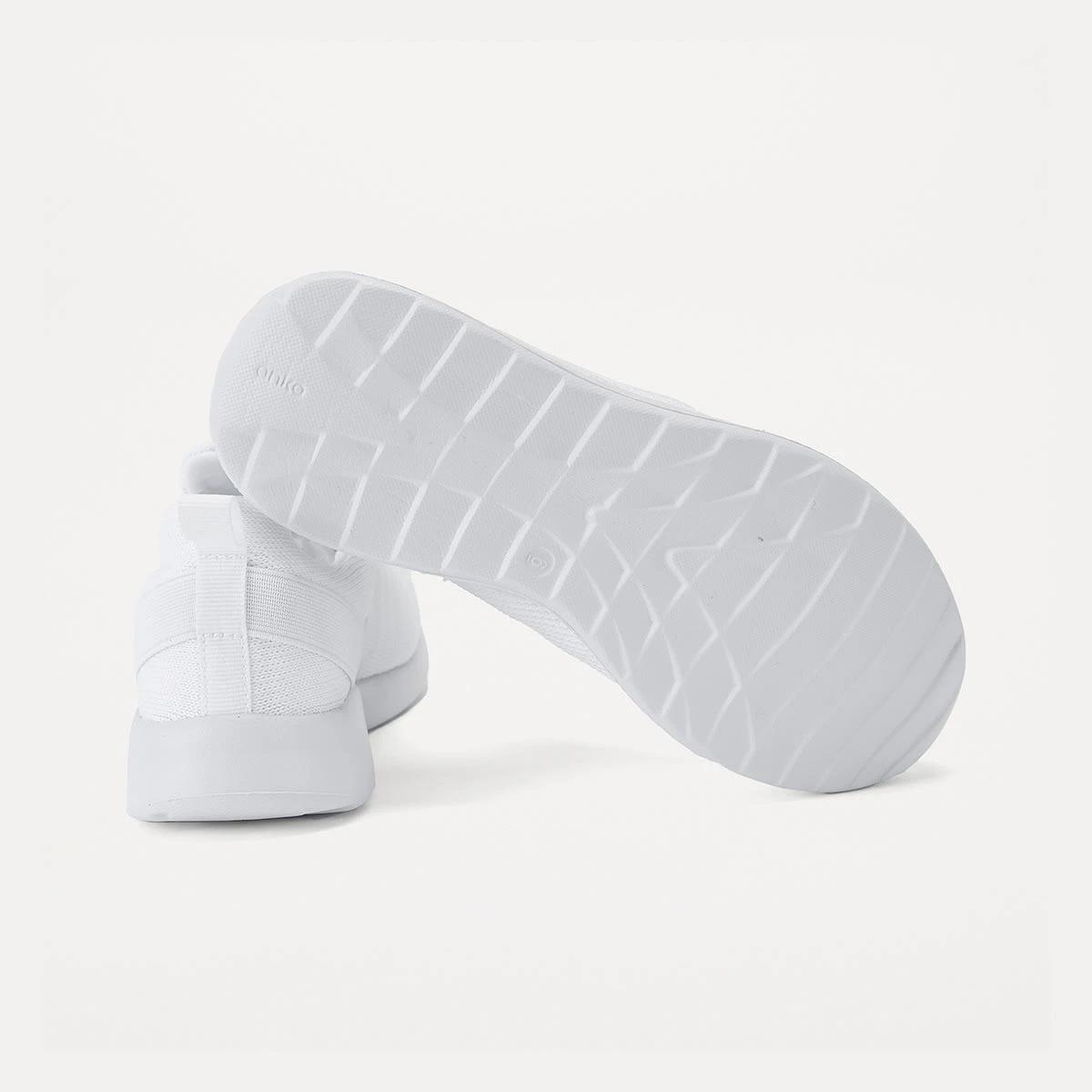 5 Comfort Sneakers with Elastic Laces WHITE, 5 of 5