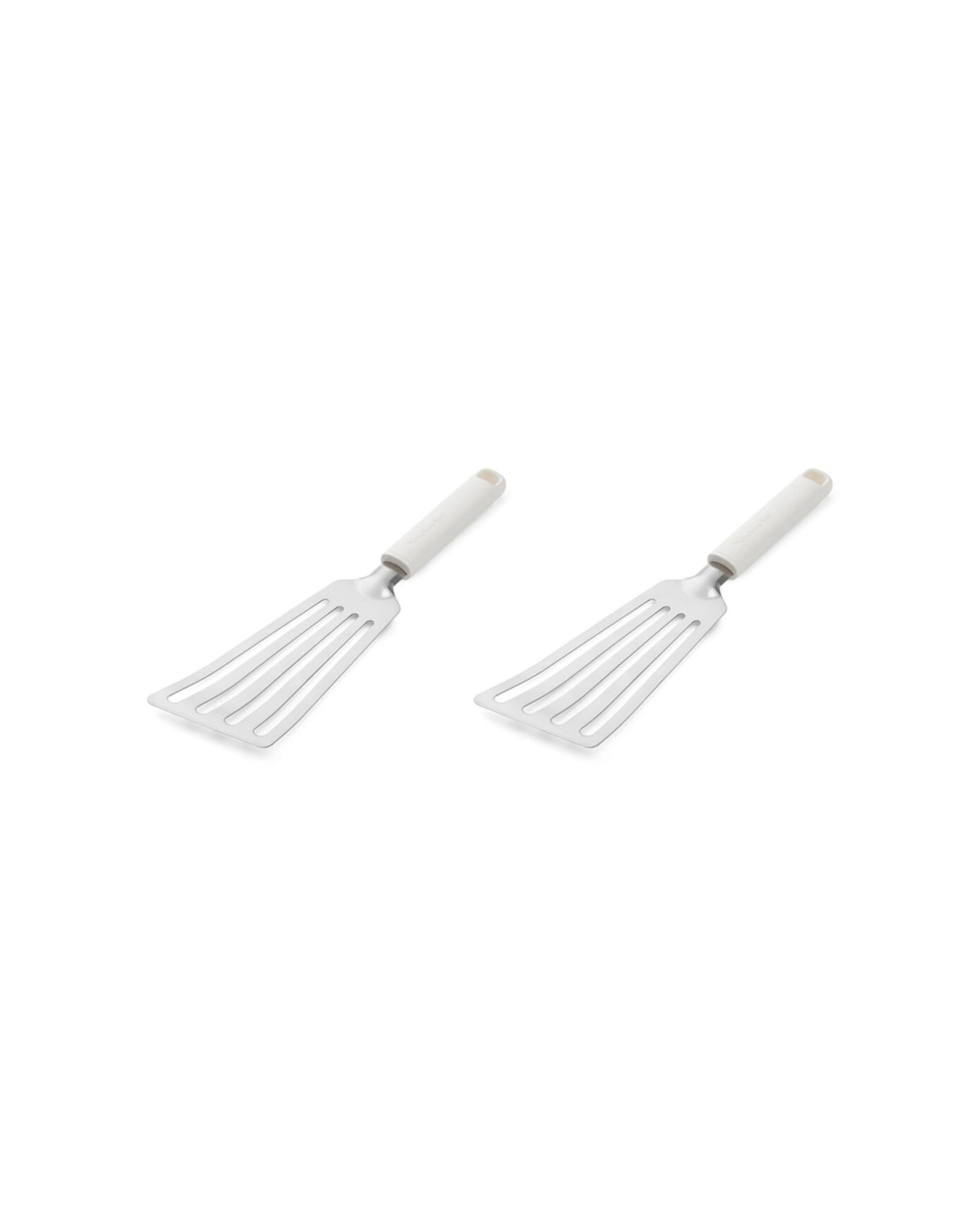 1 KitchenAid Classic Metal Flexible Turner 2PK Resistant Ergonomic Handle - White, 1 of 5