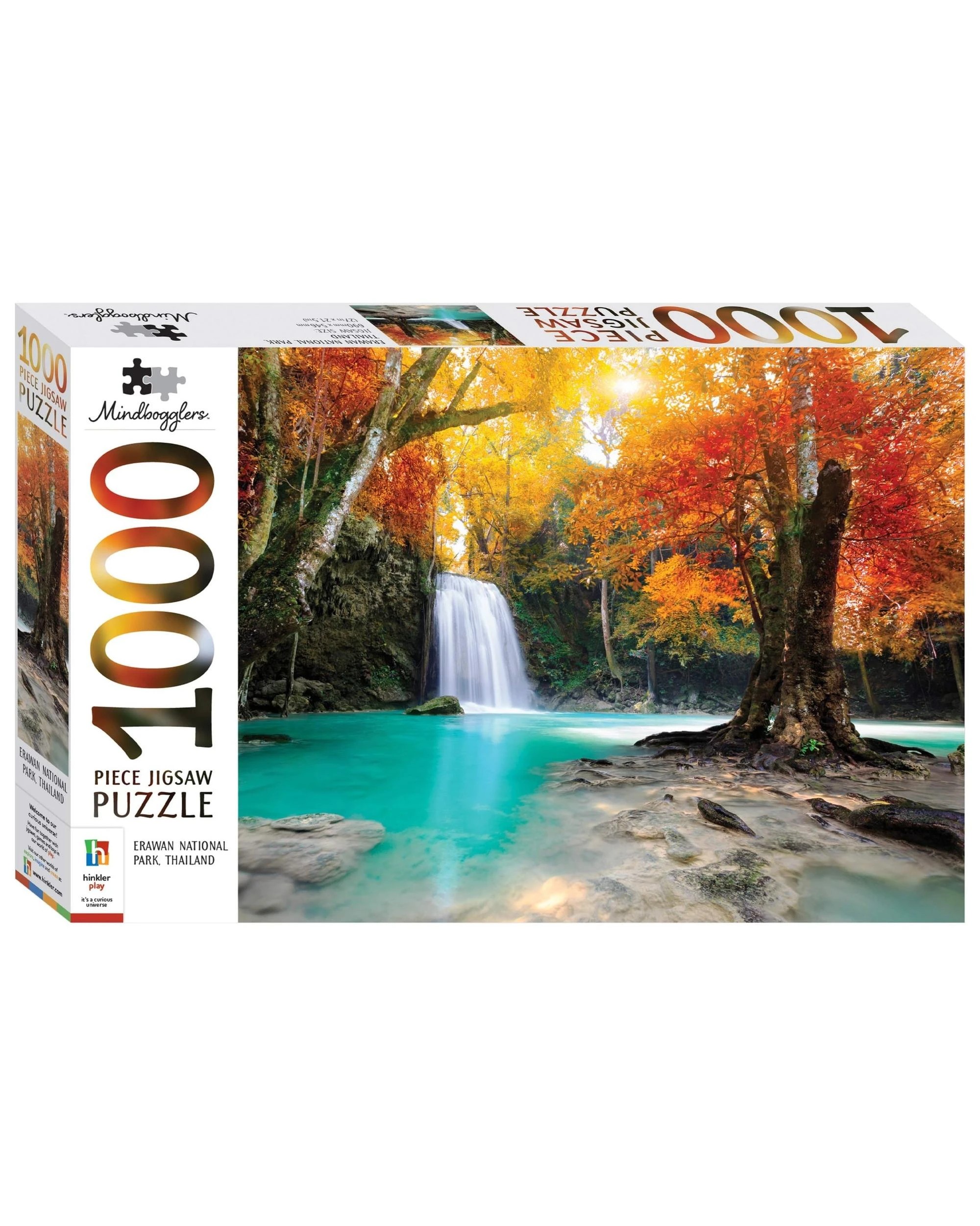 1 Hinkler Mindbogglers Erawan National Park Thailand 1000 Piece Puzzle, 1 of 3