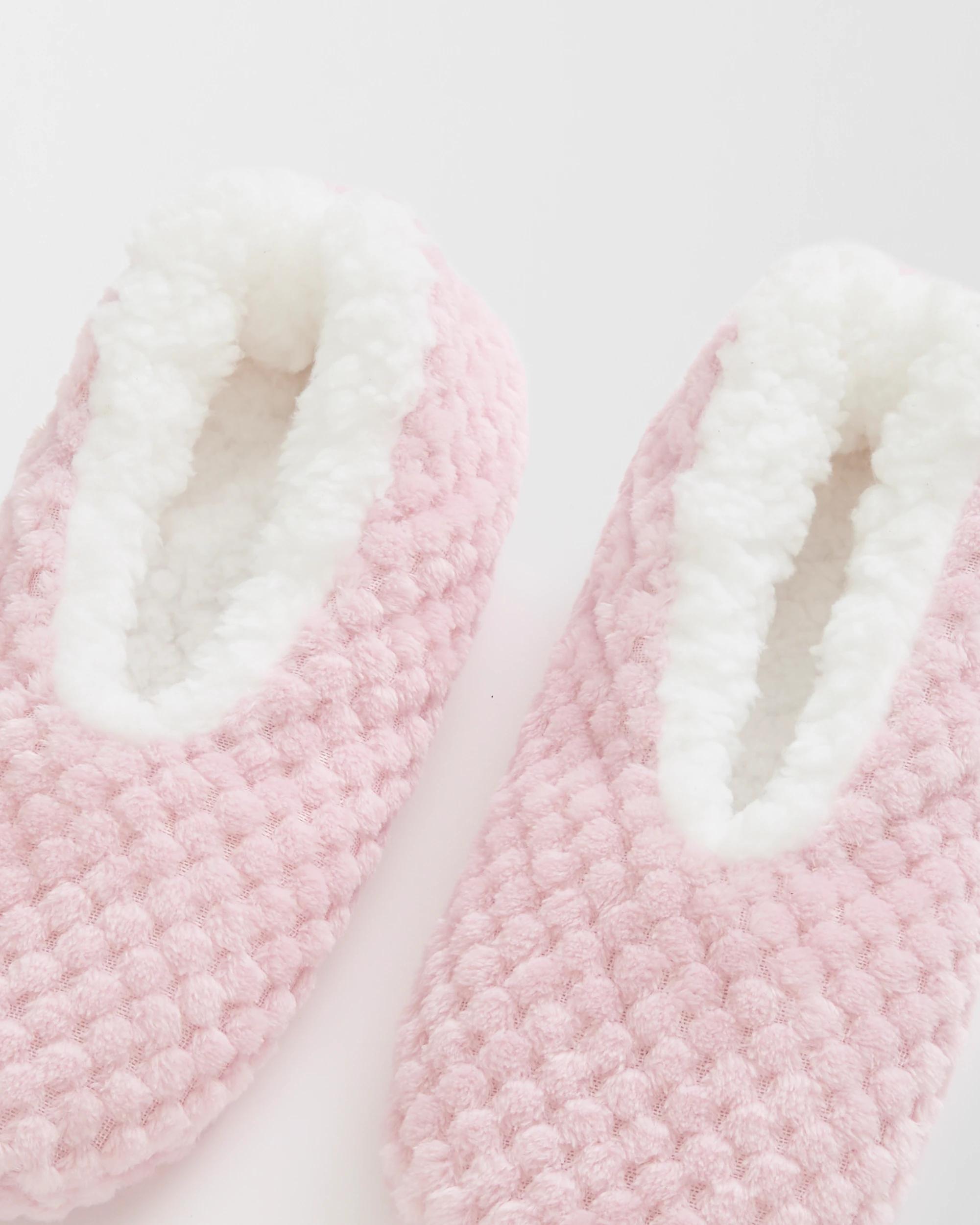 2 Target Woman Sockette Slipper Socks PINK, 2 of 4