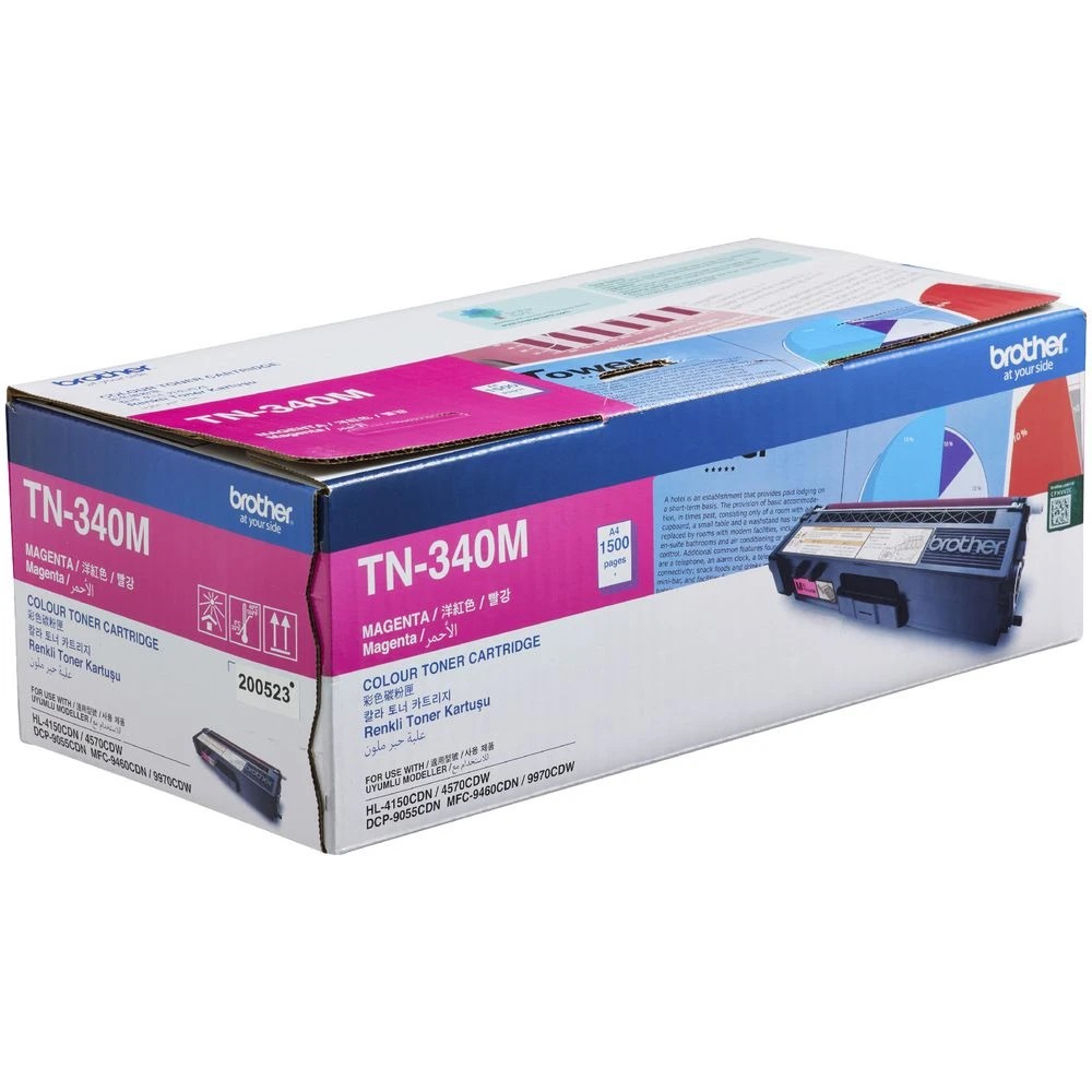 2 Brother TN 340 Toner Cartridge Magenta, 2 of 2