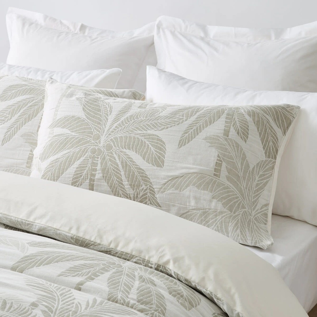 2 Palm Cotton Quilt Cover Set - Queen Bed, 2 of 6