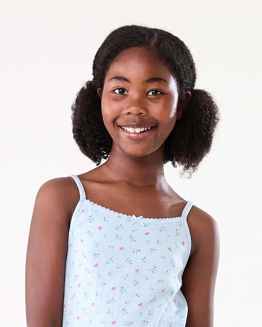 4 Pointelle Strappy Pyjama Set BLUE BERRY BLOOMS, 4 of 8