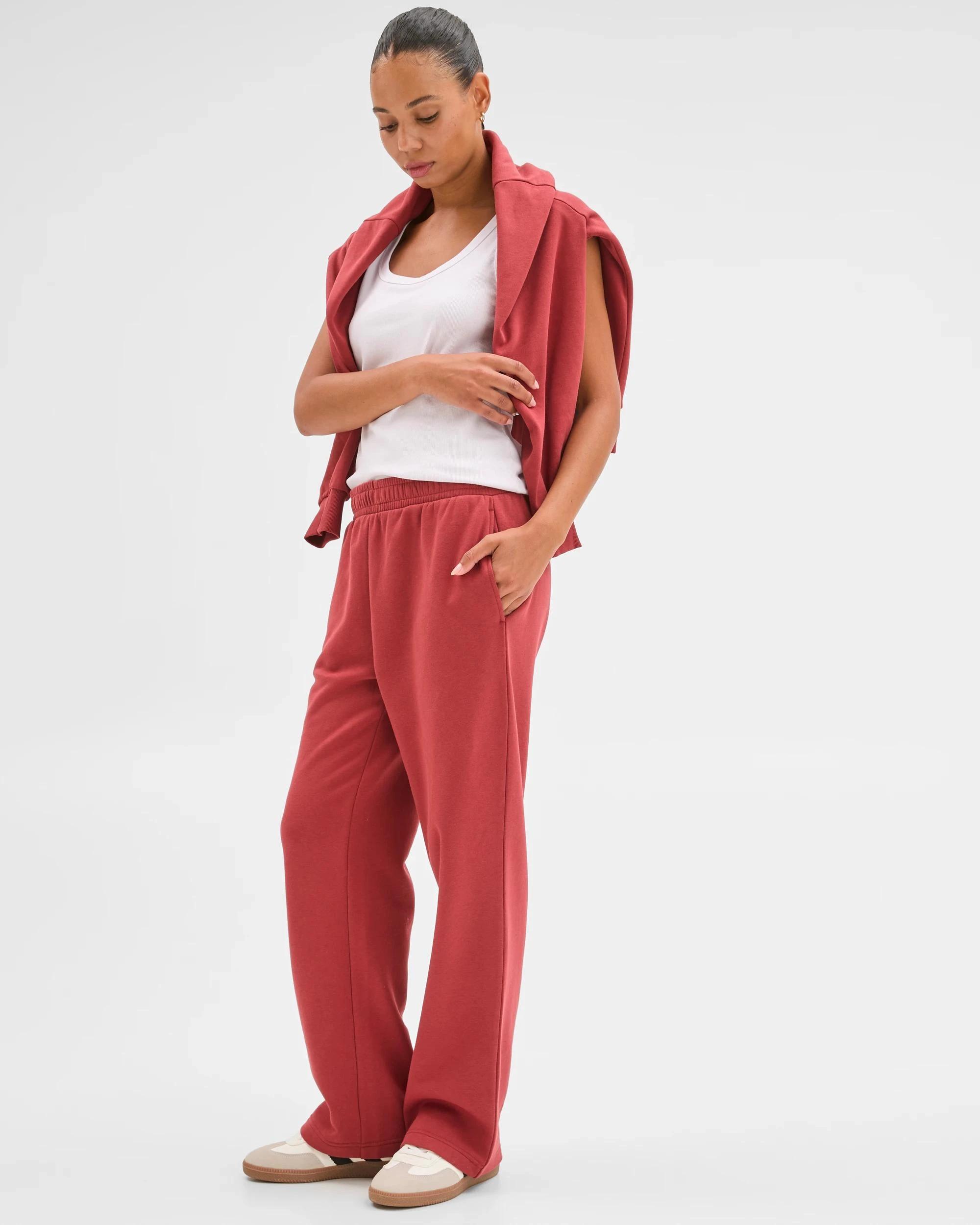3 Target Active Active Australian Cotton Blend Straight Leg Fleece Trackpants EARTH ROSE, 3 of 4