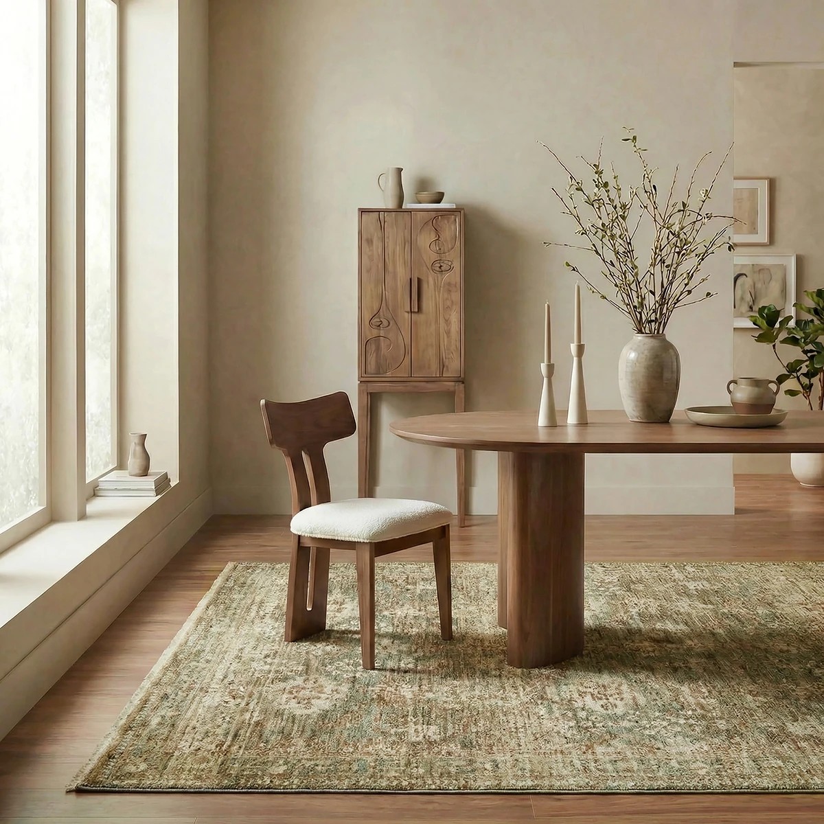 2 Common Ground Rugs Aegean Josie 400x300cm - Extra Extra Large Bedroom Rug - Green, 2 of 9
