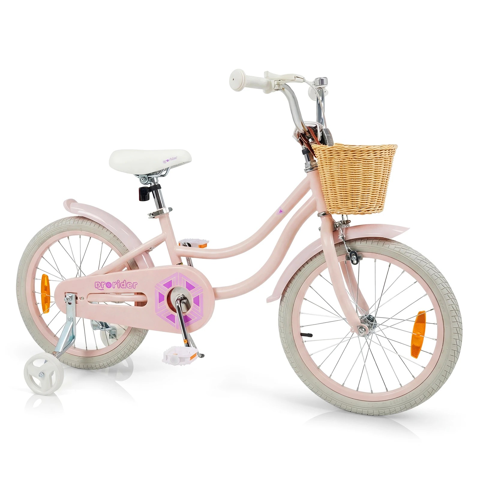 1 Costway 46cm Kids Bike w/Training Wheels Adjustable Children Bicycle, 1 of 3