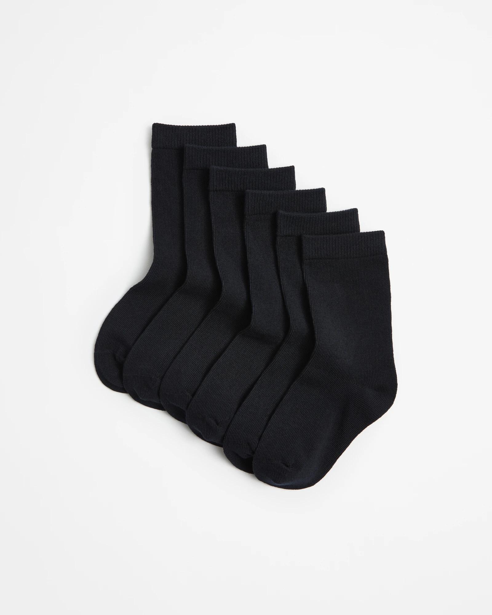 1 School Crew Socks 6 Pack - Maxx NAVY, 1 of 3