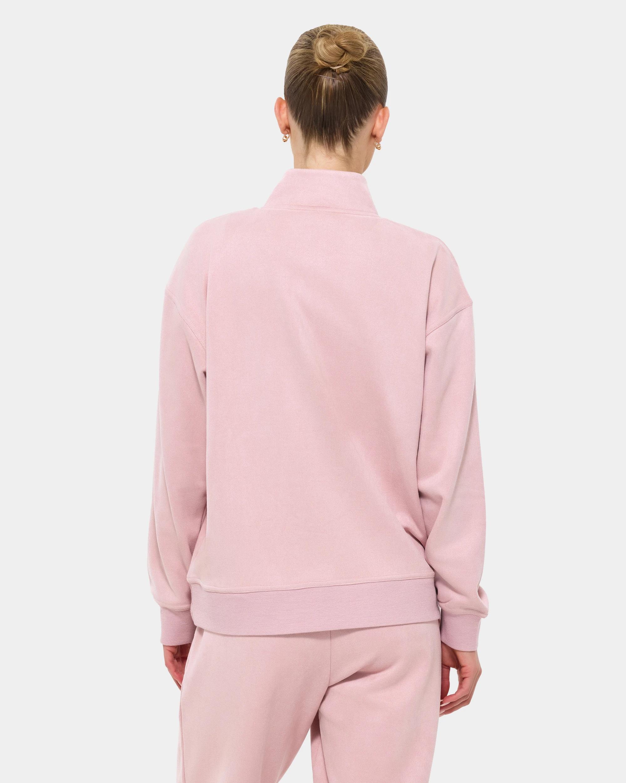 4 Fila Alba Quarter Zip Jumper DARK BLUSH, 4 of 7