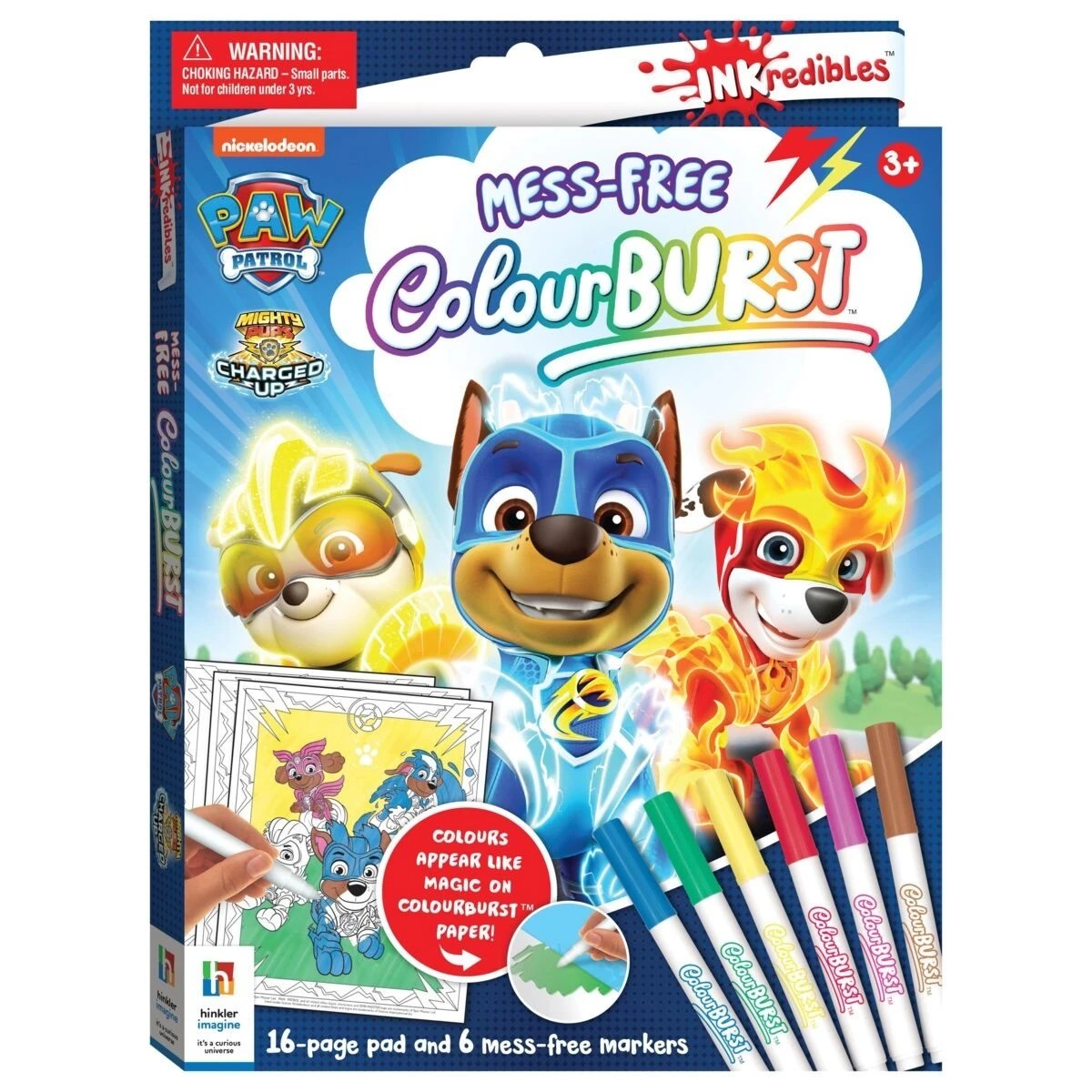 1 INKredibles Nickelodeon PAW Patrol Mighty Pups Charged Up ColourBurst Mess-Free Activity Kit - Book, 1 of 5