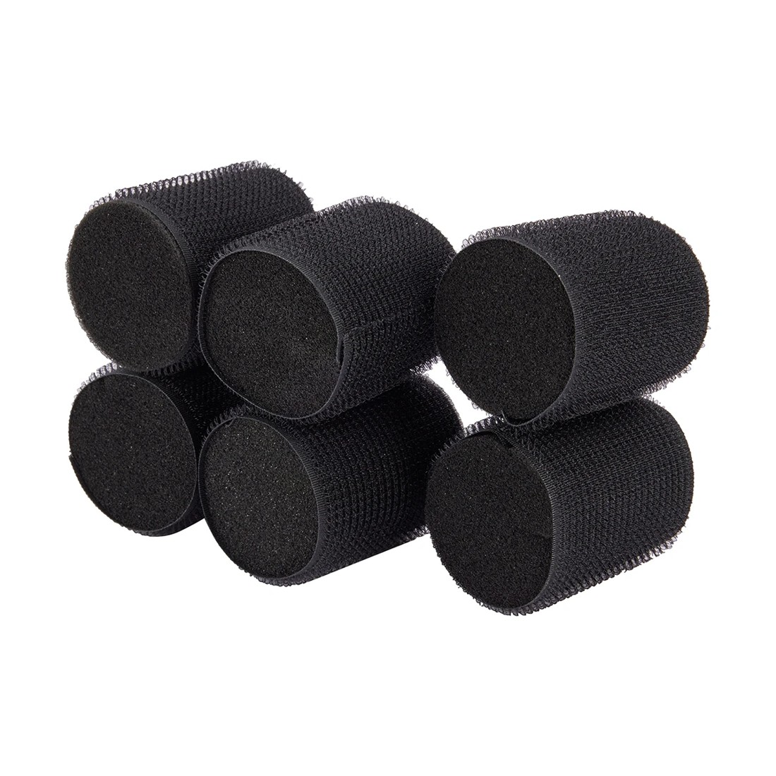 4 OXX Haircare 6 Piece Sleep In Rollers - Black, 4 of 5