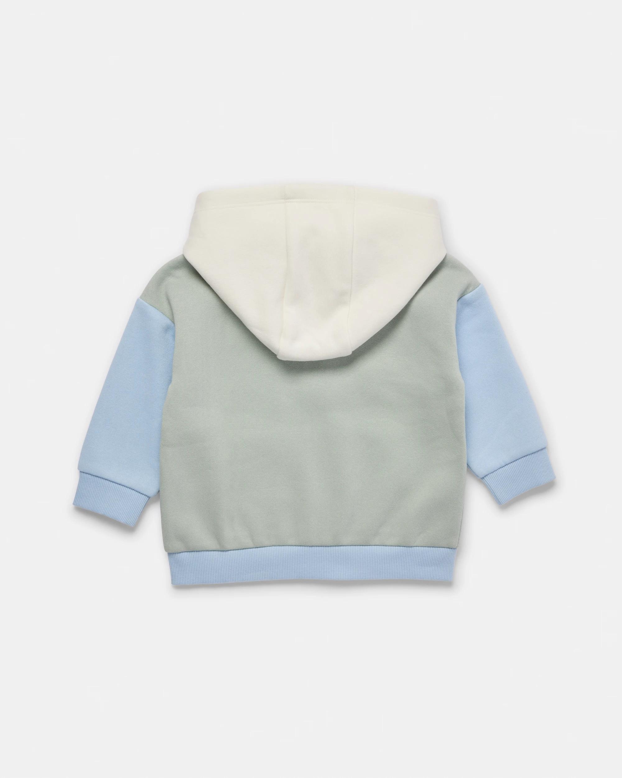 2 Quilted Zip Hoodie Grn Ad Bdg, 2 of 3