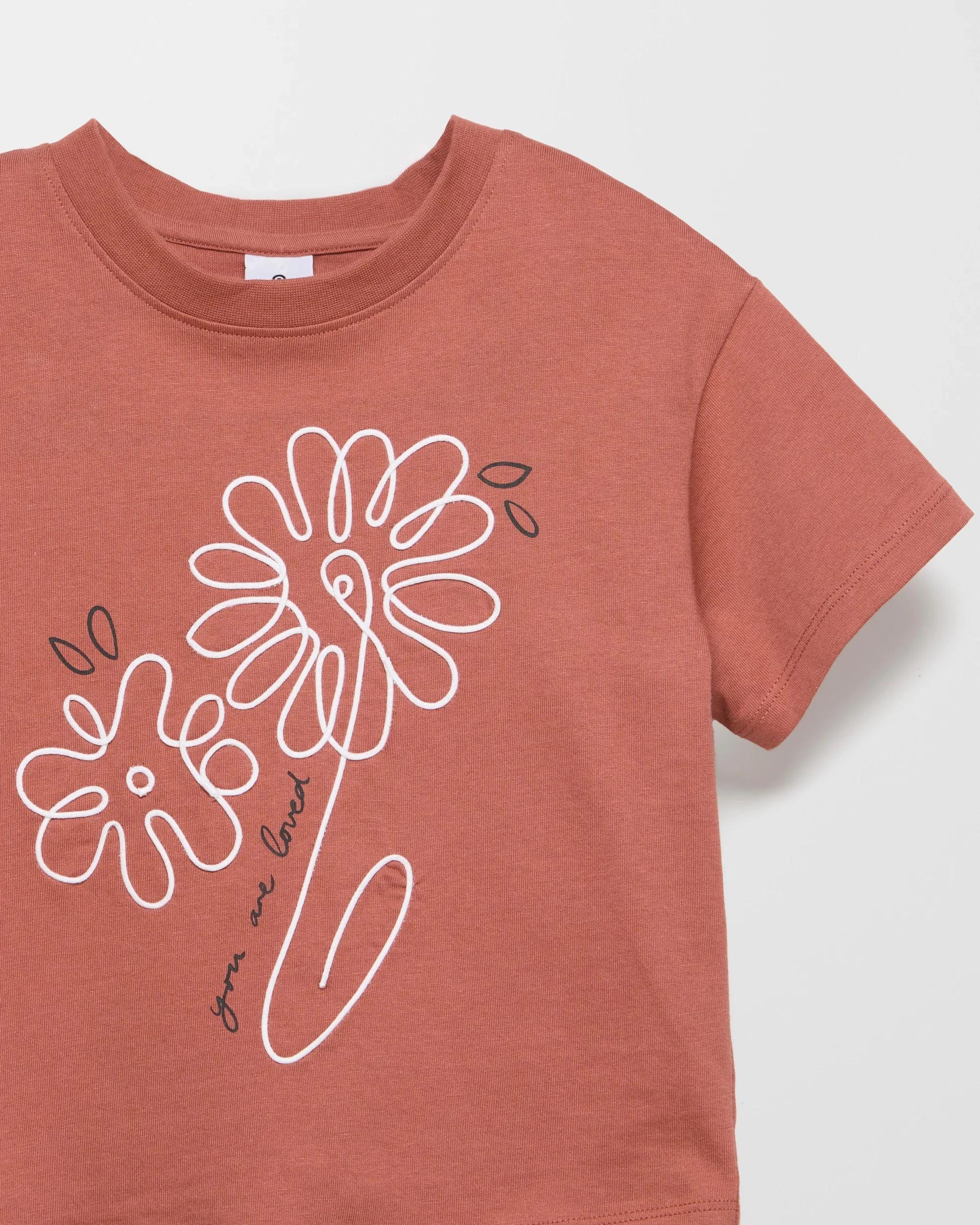 6 Target Australian Cotton Textured Print T-shirt BROWN, 6 of 6