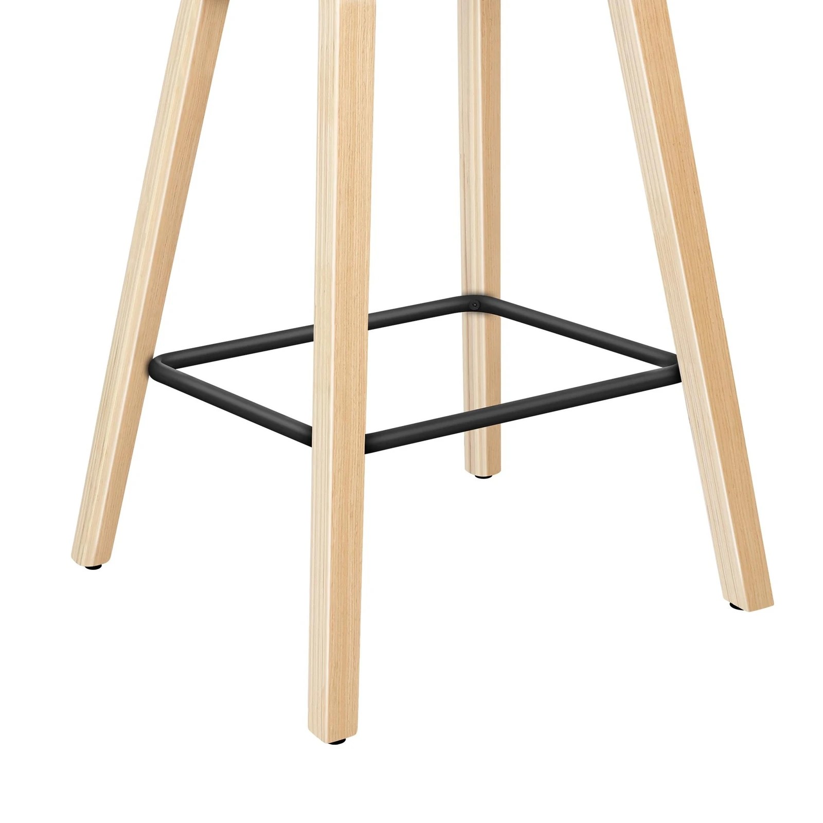 4 Alfordson 4x Kitchen Bar Stools Counter Wooden Chairs - Black, 4 of 7