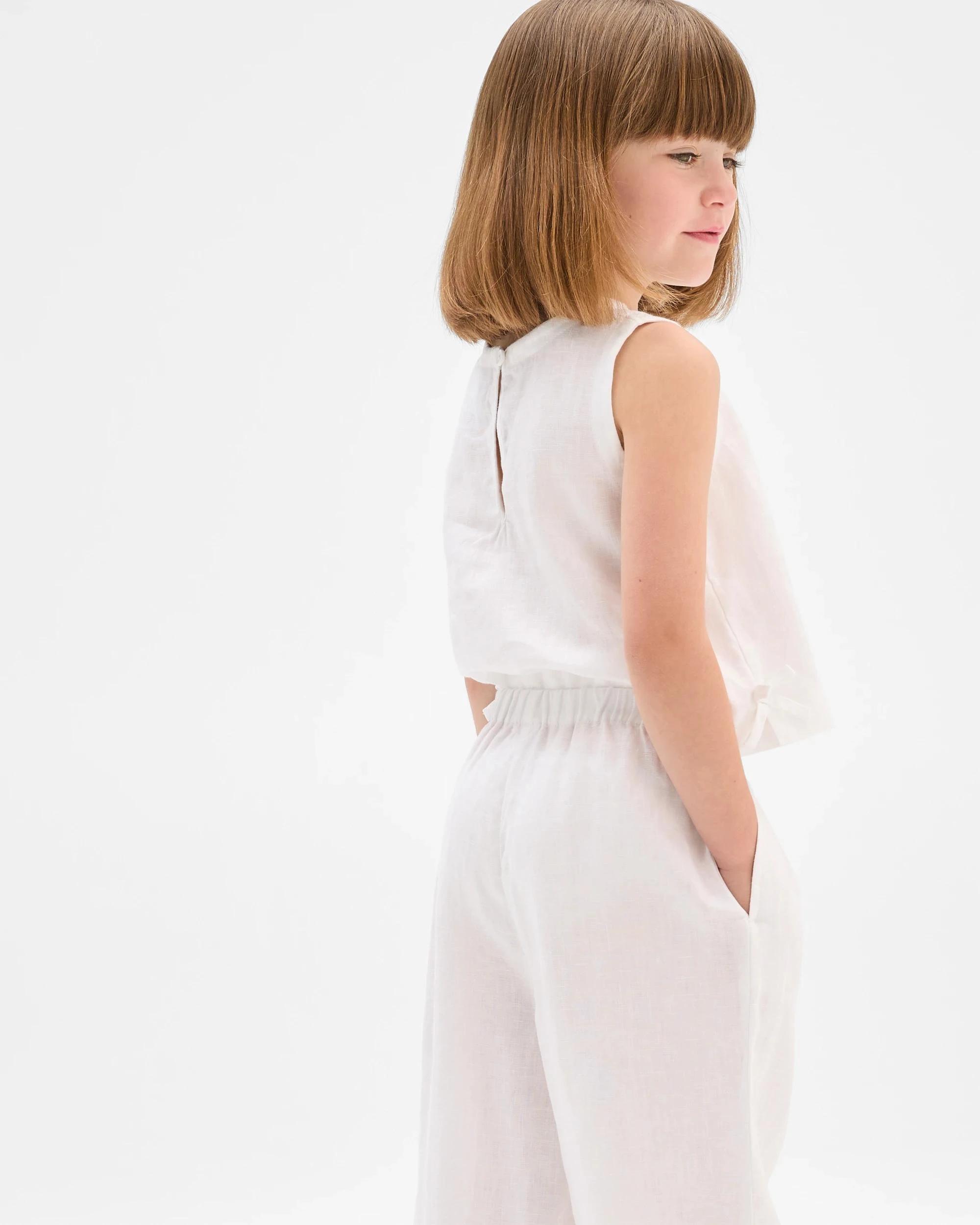 3 Target European Linen Tank WHITE, 3 of 5