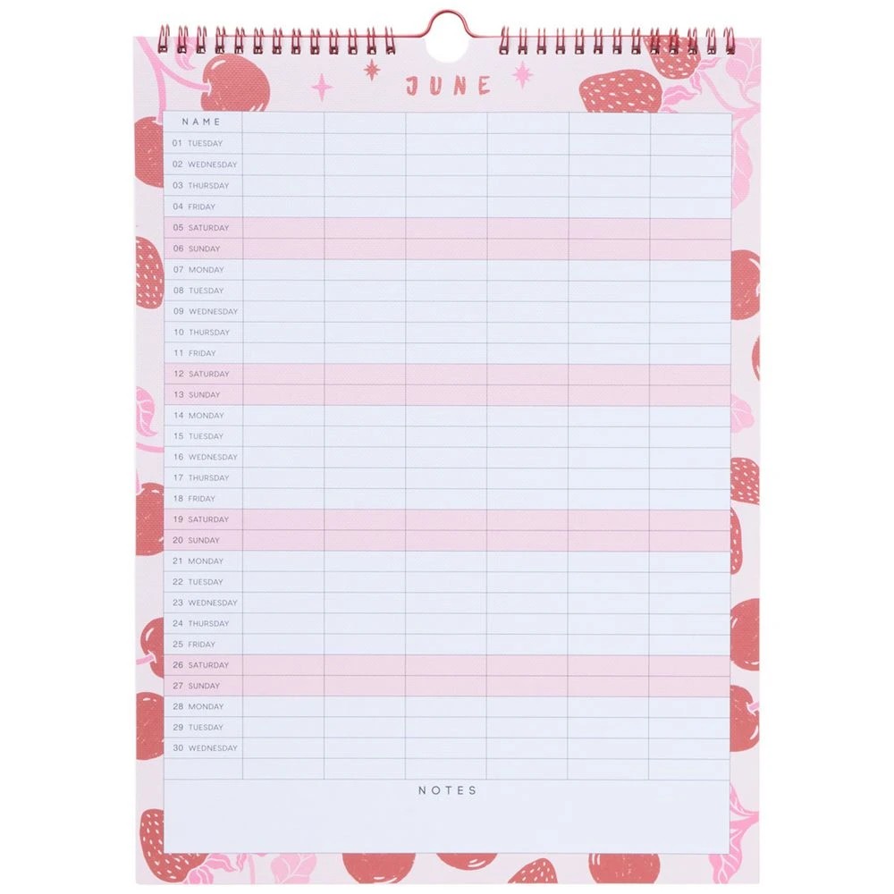 2 Officeworks 2027 Family Planner Strawberry, 2 of 3