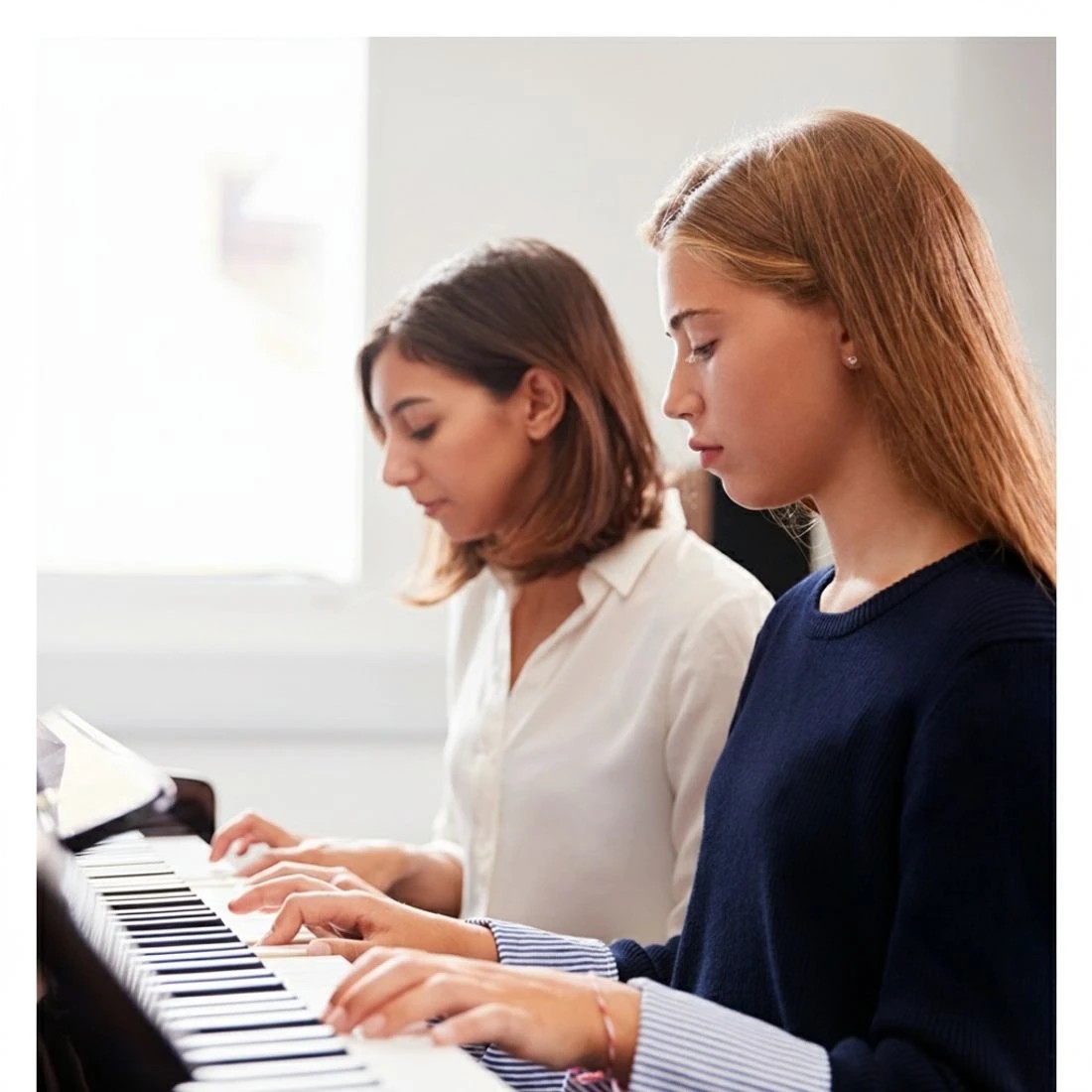5 Alpha 61 Keys Electronic Piano Keyboard Digital Electric w/ Stand Touch Sensitive - Black, 5 of 7