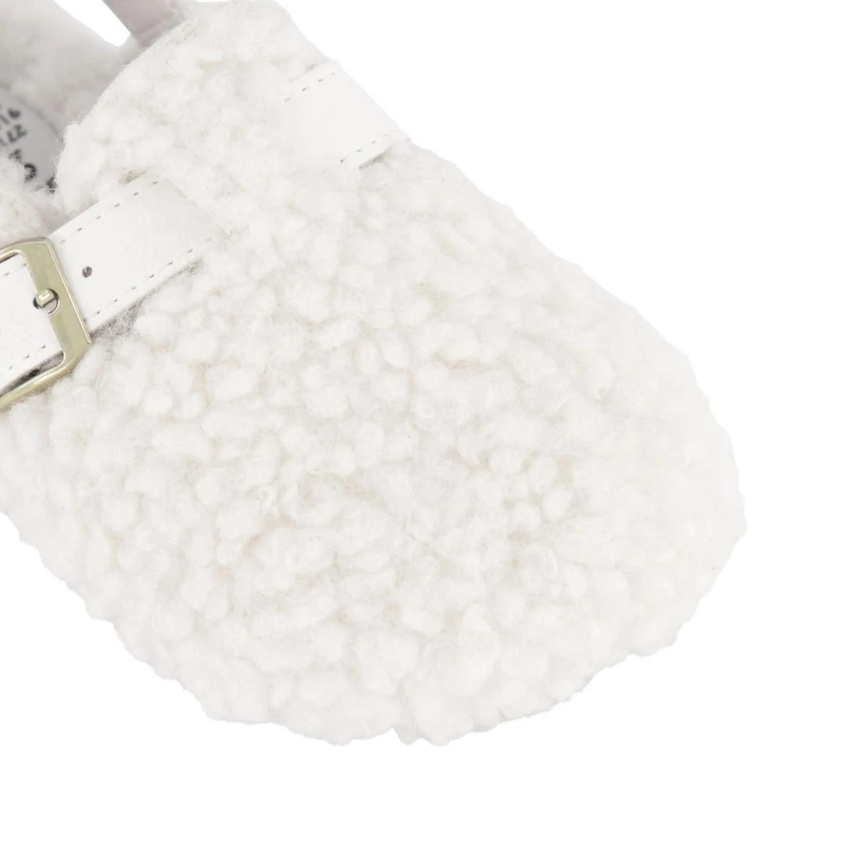3 Junior Footbed Clogs Cream, 3 of 3